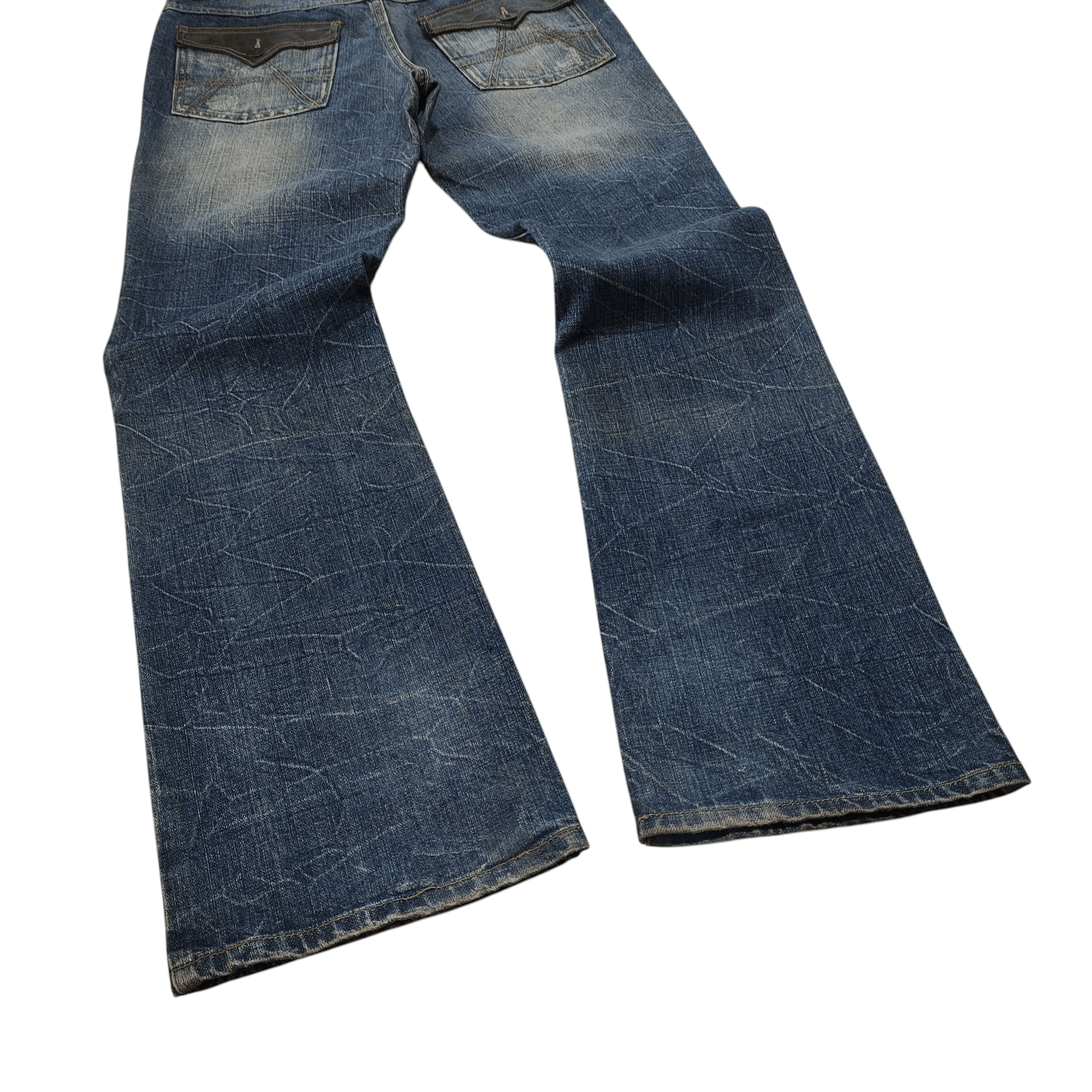 Tornado Mart Beach Sound Flare Jeans Snake Skin - 2000s Style if6w9 Size US 32 / EU 48 - 7 Thumbnail