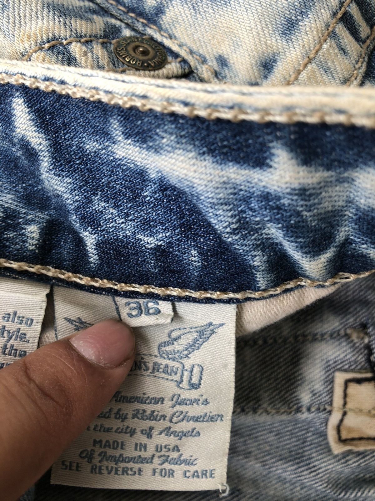 Robins Jeans Robins Jeans Distressed Jeans Size US 36 / EU 52 - 20 Thumbnail