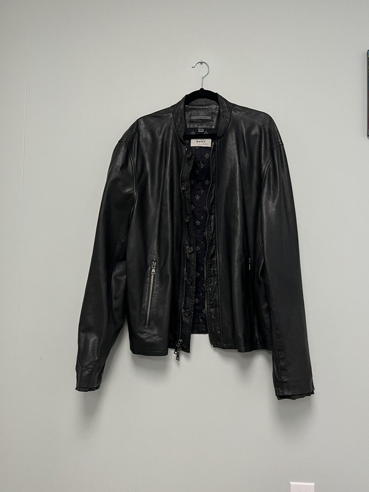 John Varvatos Limited edition leather biker jacket. Size 58x USA 48 XXL Size US XXL / EU 58 / 5 - 3 Thumbnail