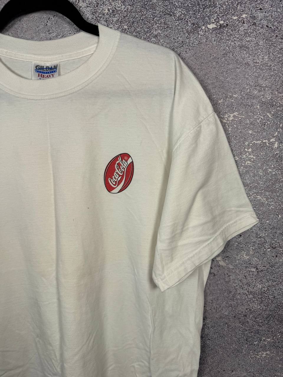 Coca Cola Vintage Retro 90's Style Coca Cola Faded White T-Shirt Size US XL / EU 56 / 4 - 4 Thumbnail