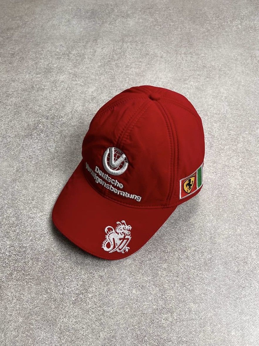 Vintage Vintage 90's NWT Ferarri Schumacher Trapper Hat Y2K Os Size ONE SIZE - 1 Thumbnail