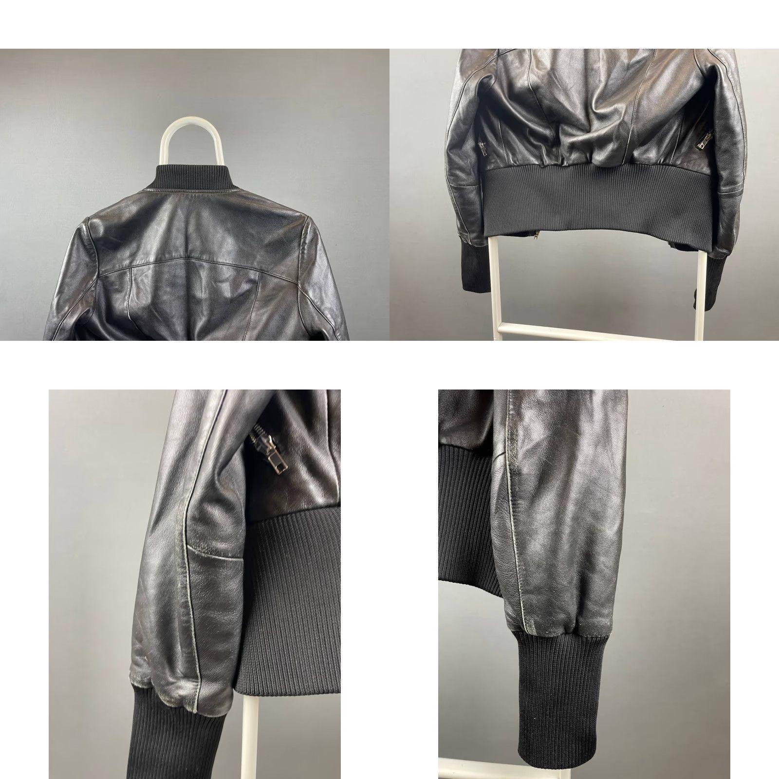 Maje Maje Leather Jacket Women Bomber Size 36 Black Full Zipper Jacket Women Bomber 36 Black Zipper Maje Leather Size XS / US 0-2 / IT 36-38 - 8 Thumbnail