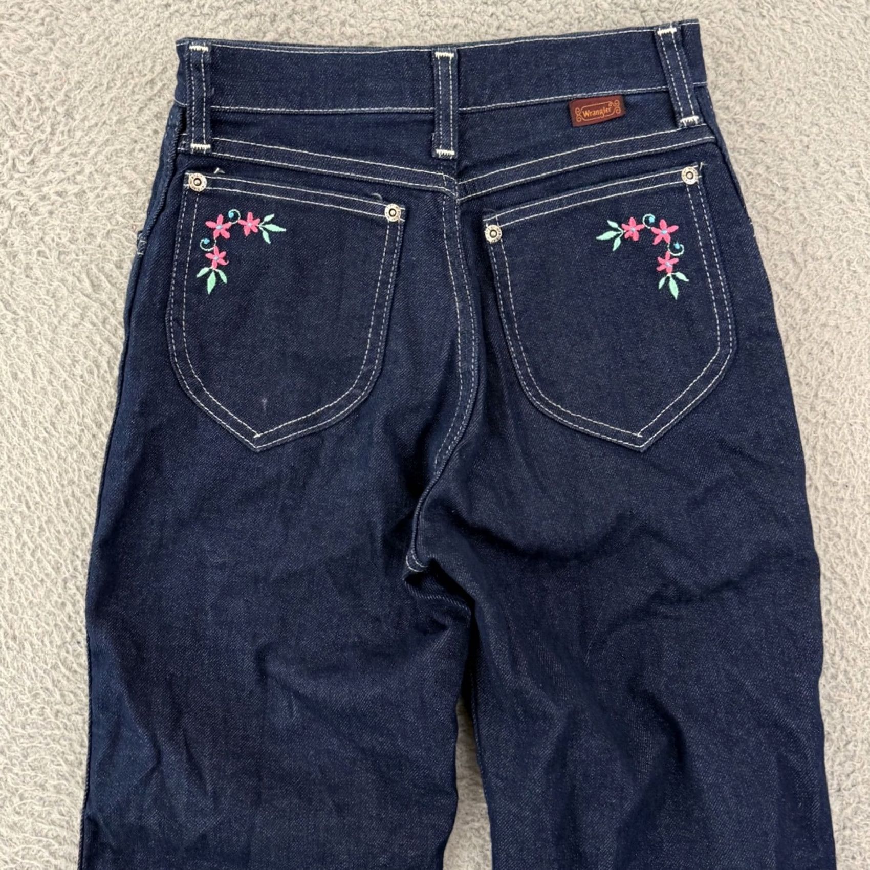 Wrangler VINTAGE Wrangler Jeans Womens 5 Juniors Blue High Rise No Fault Denim 70s USA Jeans Size 27" / US 4 / IT 40 - 7 Thumbnail