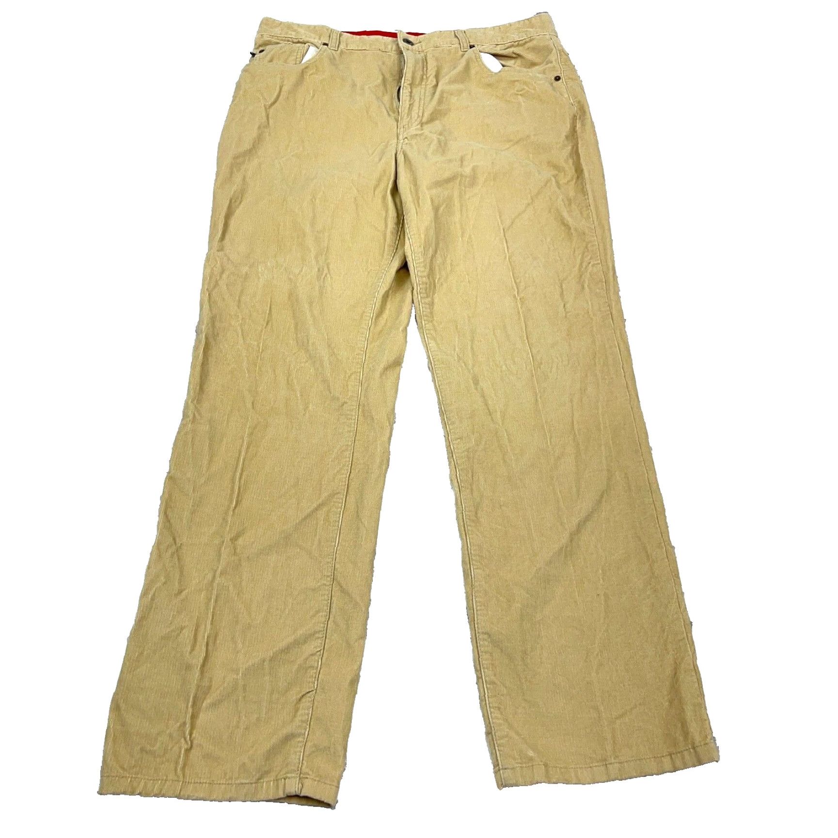 Tommy Hilfiger VINTAGE Tommy Hilfiger Pants Men 36x32 Chino Corduroy Beige 5-Pocket Regular Straight Jeans? No, adjust: Size US 36 / EU 52 - 2 Thumbnail