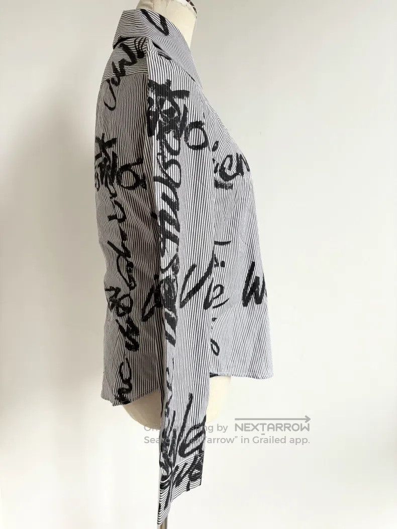 Vivienne Westwood Vivienne Westwood Vintage Black Striped Graffiti Shirt Size S / US 4 / IT 40 - 5 Thumbnail