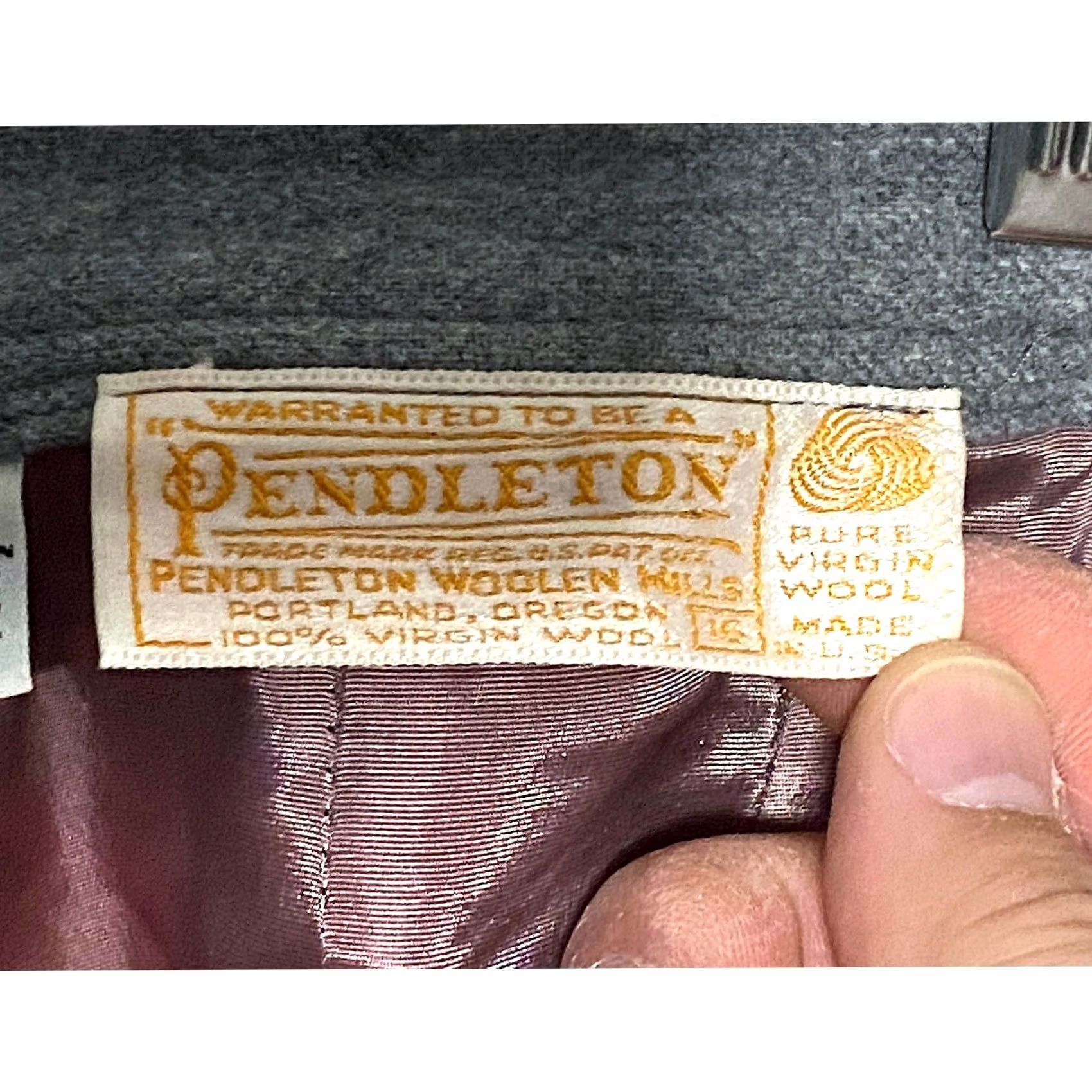 Pendleton VINTAGE Pendleton Gray A-Line Skirt Wool USA Pockets Womens 16 Waist 29 Inches Midi Skirt Tattoos Size 38" / US 16 / IT 52 - 6 Thumbnail