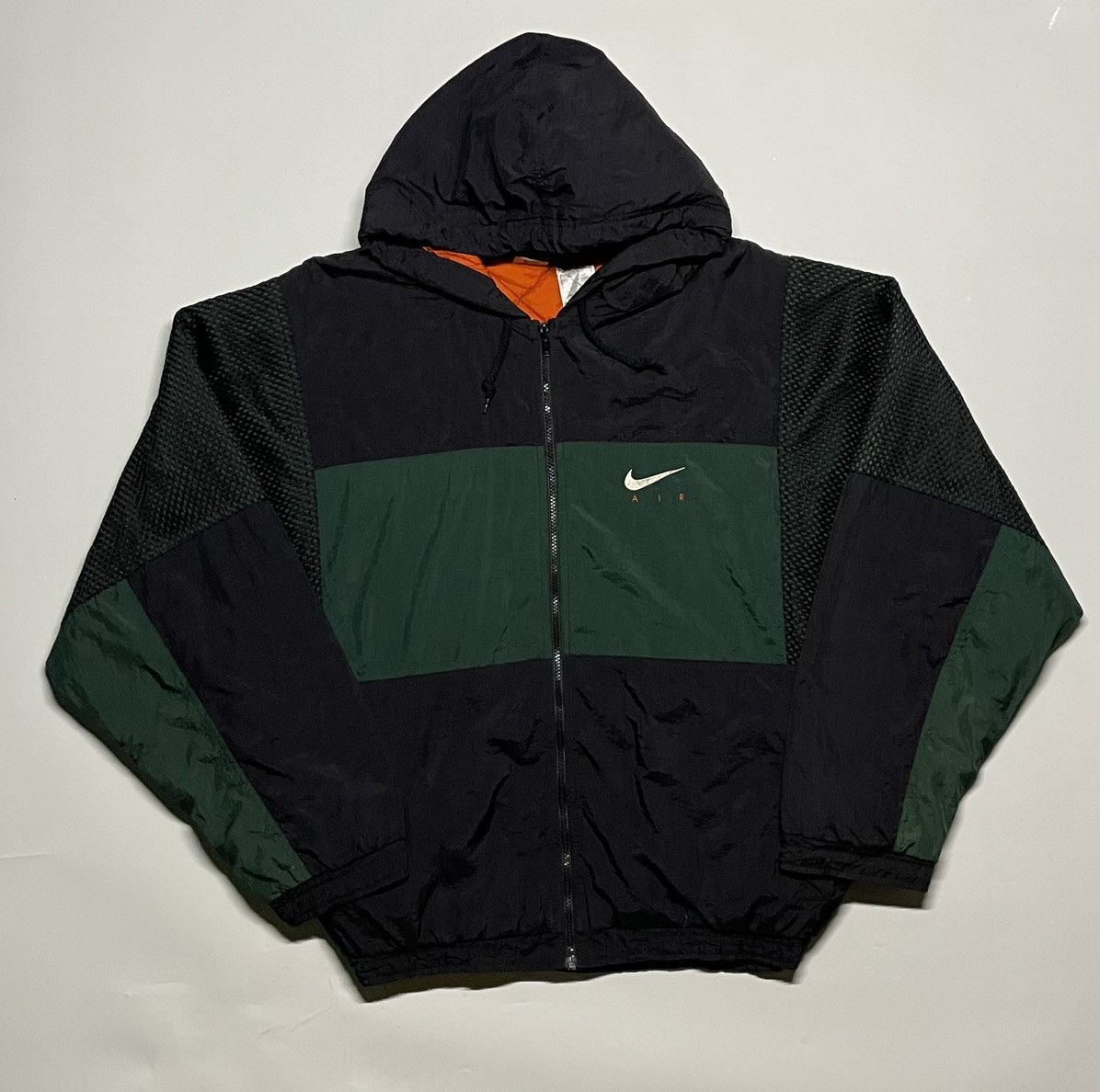 Nike × Vintage Nike Air 90s Hooded Lightweight Winter Swoosh puffer Jacket Size US XL / EU 56 / 4 - 5 Thumbnail