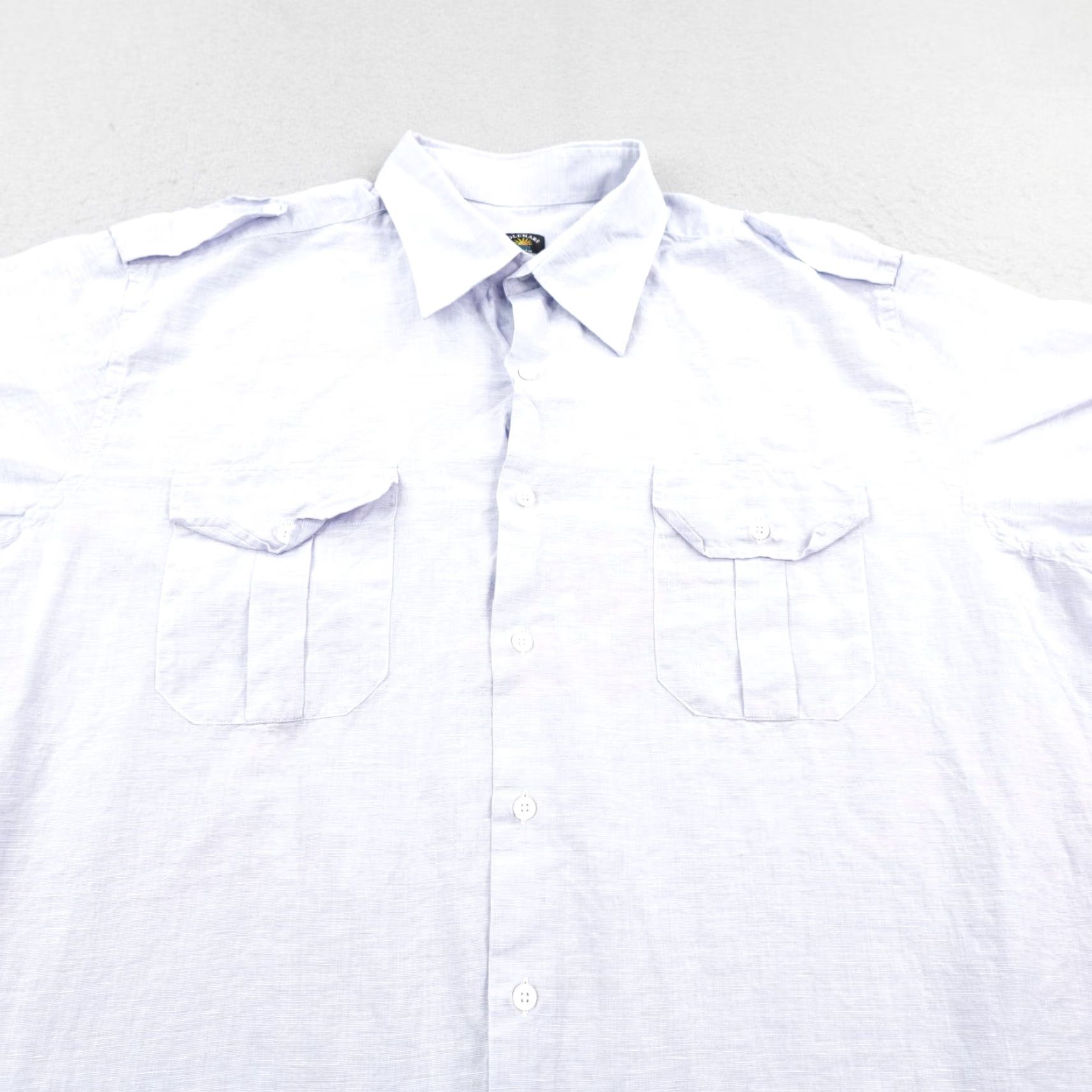 Vintage VINTAGE Solemare Maus & Hoffman Shirt Mens XL Blue Linen Blend Button Front Made Italy Size US XL / EU 56 / 4 - 3 Thumbnail
