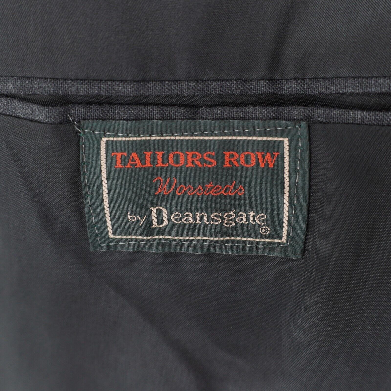 Vintage Tailors Row Deansgate Worsted Wool Gray USA 2 Button Blazer Size 42L - 8 Thumbnail