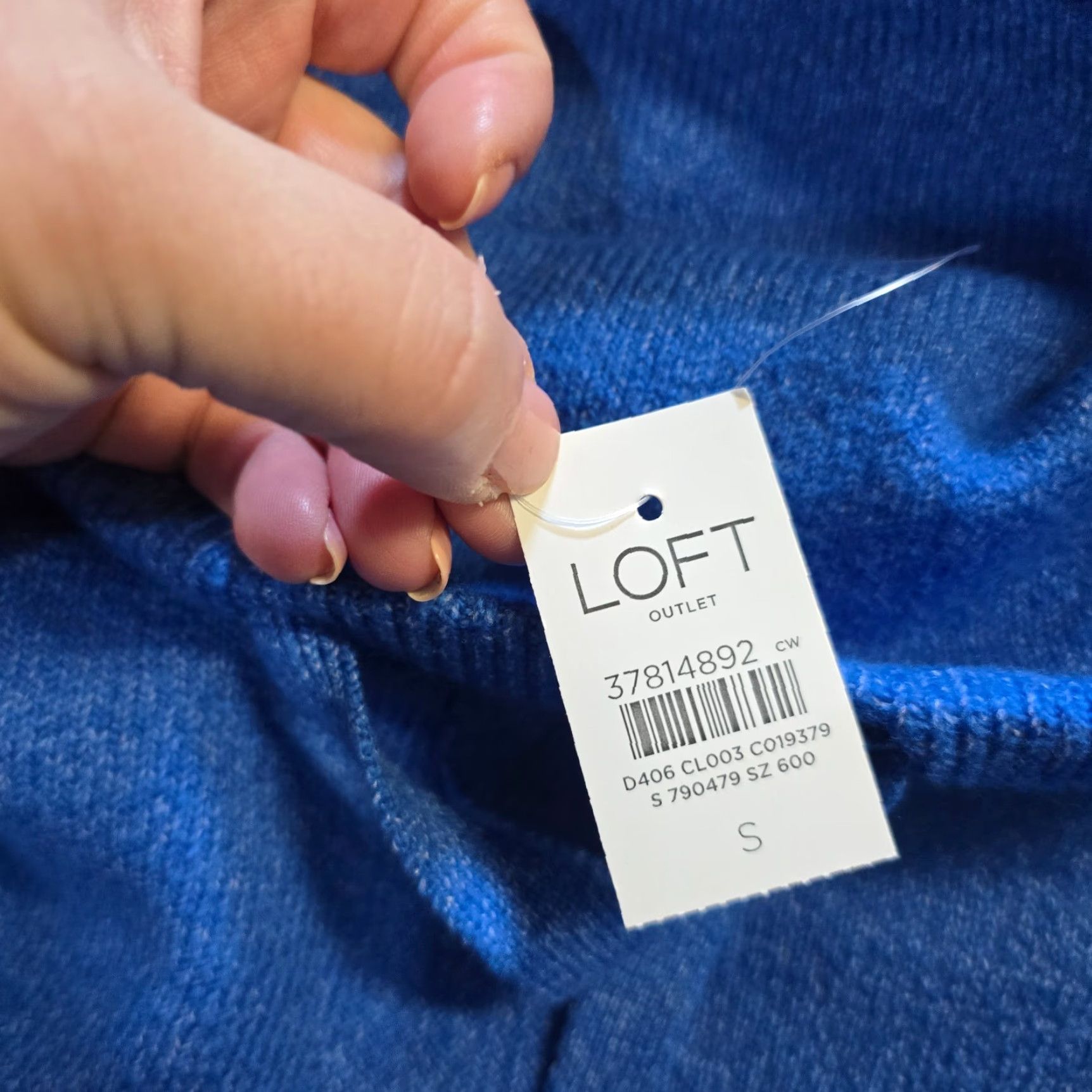 Loft LOFT Sweater Womens Size Small Blue Turtleneck Knit Long Sleeve Casual Basic Pullover Regular Knit Winter Fall Spring Mens Womens Boys Girls Size S / US 4 / IT 40 - 5 Thumbnail