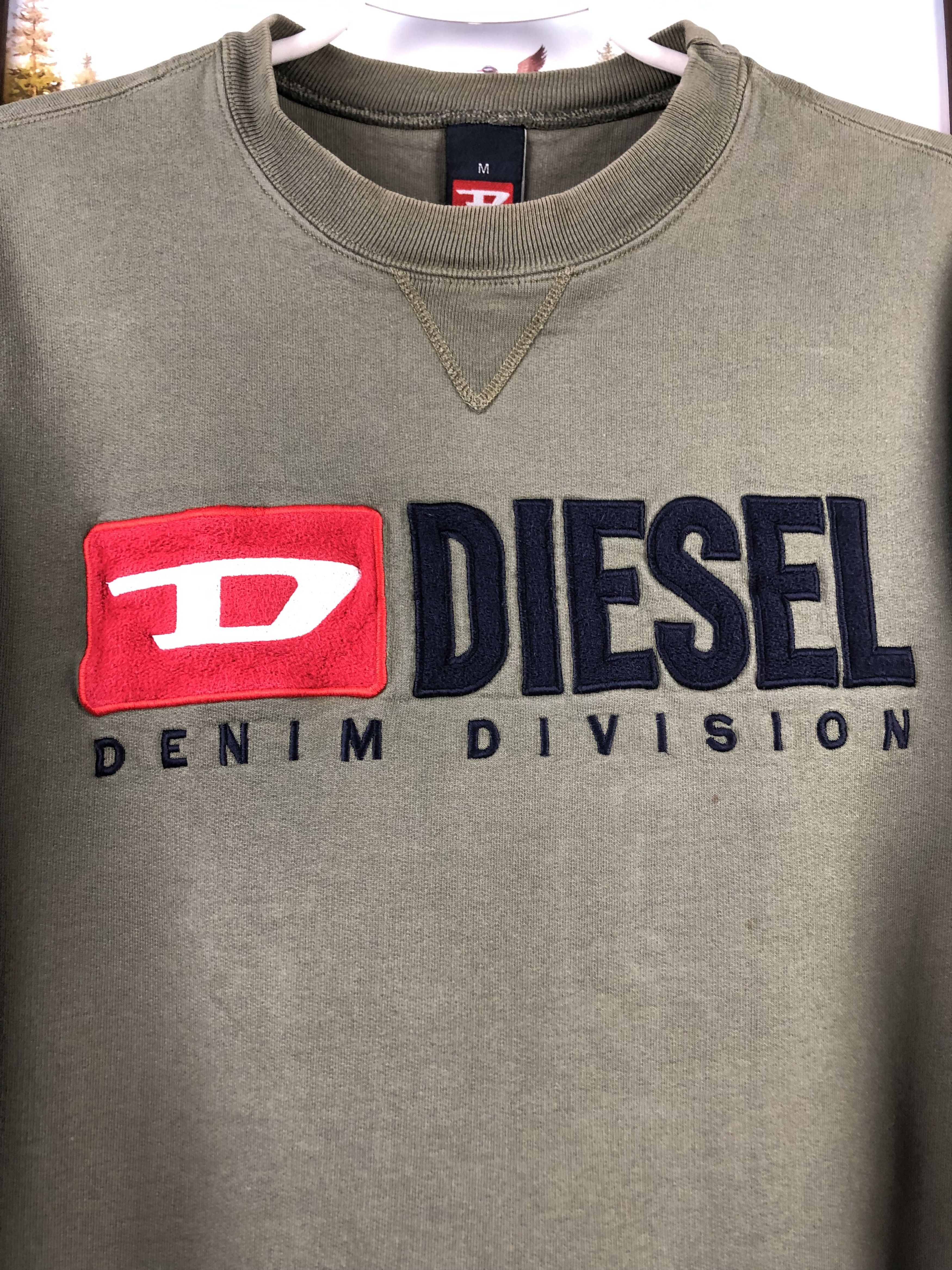 Diesel Vintage Archival Avant Garde Diesel Big Sweatshirt Crewneck Size US M / EU 48-50 / 2 - 3 Thumbnail
