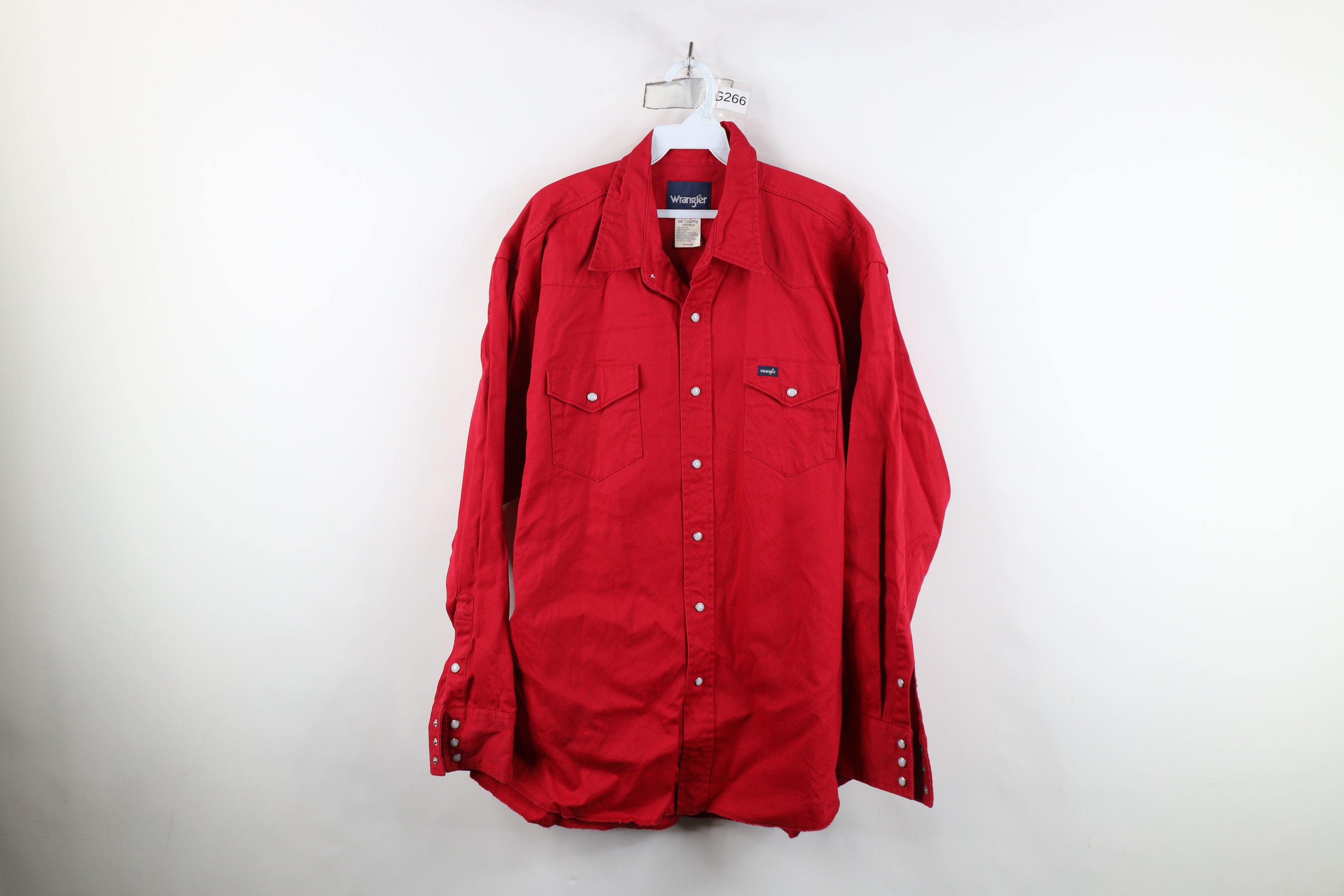 Wrangler Vintage 90s Wrangler Heavyweight Western Cowboy Button Shirt Size US XXL / EU 58 / 5 - 1 Thumbnail