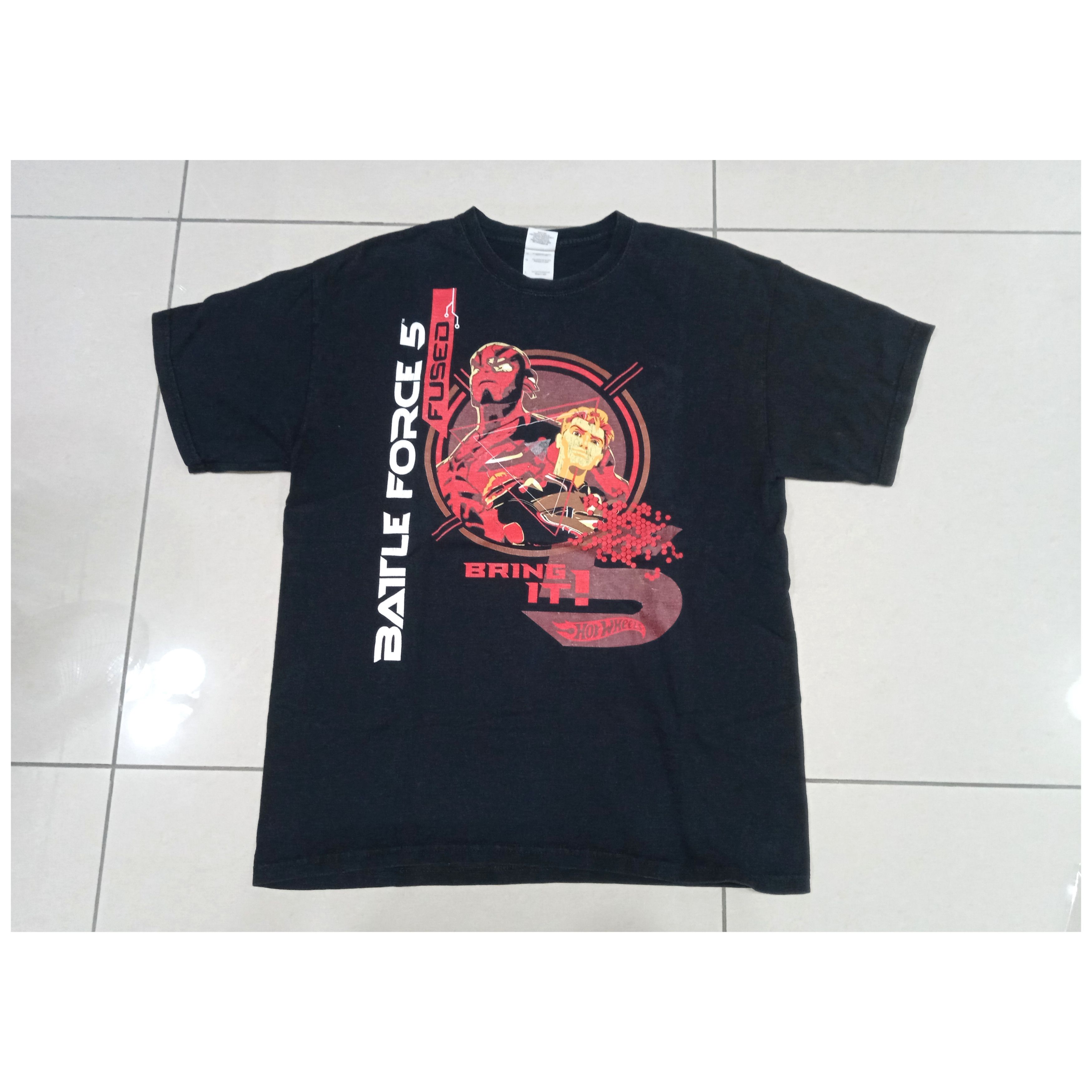 Vintage Vintage 2000s Hot Wheels Battle Force 5 T Shirt Y2K Size US L / EU 52-54 / 3 - 1 Thumbnail