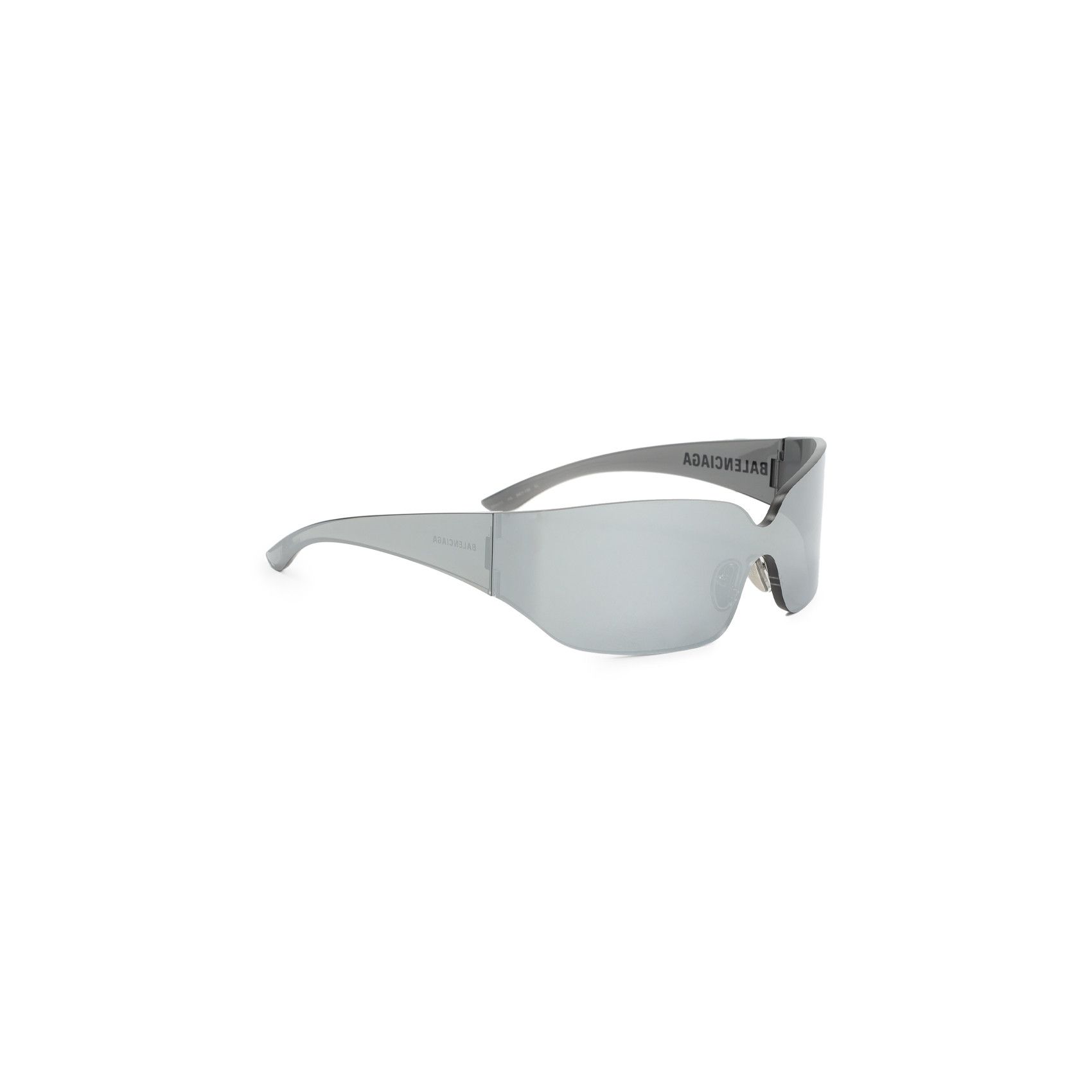 Balenciaga Grey Nylon Mono Square Sunglasses | Grailed