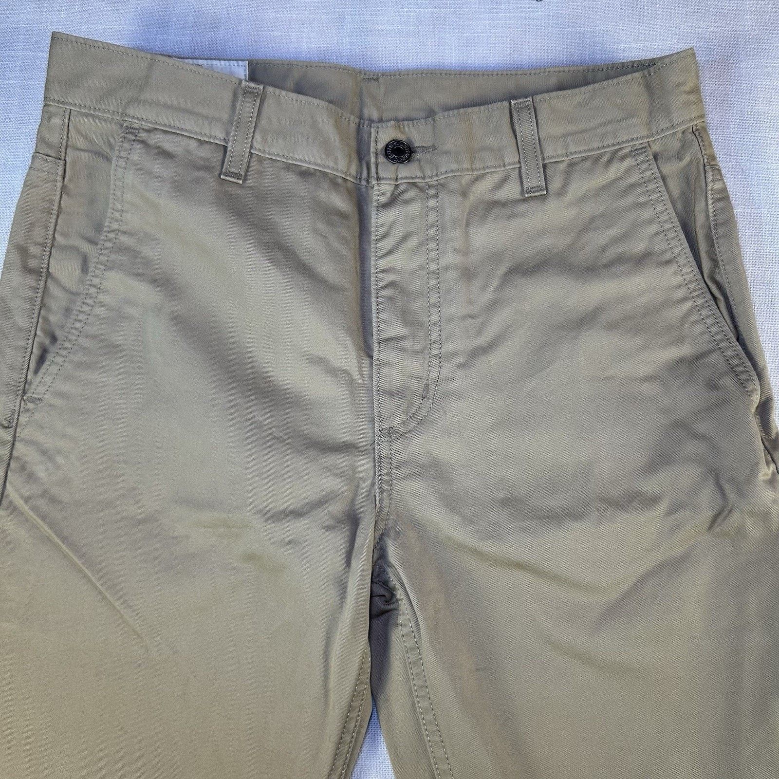Levi's Levi's Regular Tapered Khaki 100% Cotton Pants Men's 30x32 Size US 30 / EU 46 - 2 Thumbnail