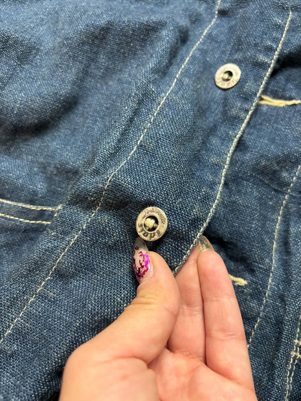 Japanese Brand × Vintage Vintage Y2K Idols South Side 90s Denim Jacket Religion Style Size US L / EU 52-54 / 3 - 4 Thumbnail