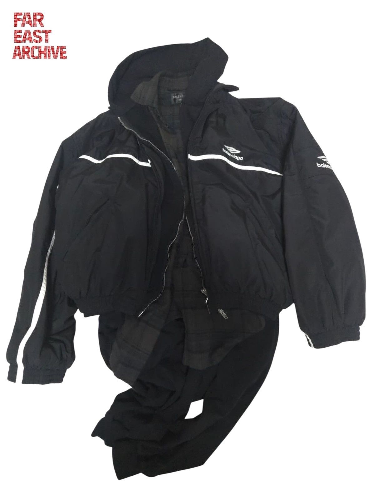 Balenciaga Balenciaga Hoodie + Shirt + Longsleeve Layered Bomber Size US S / EU 44-46 / 1 - 1 Thumbnail