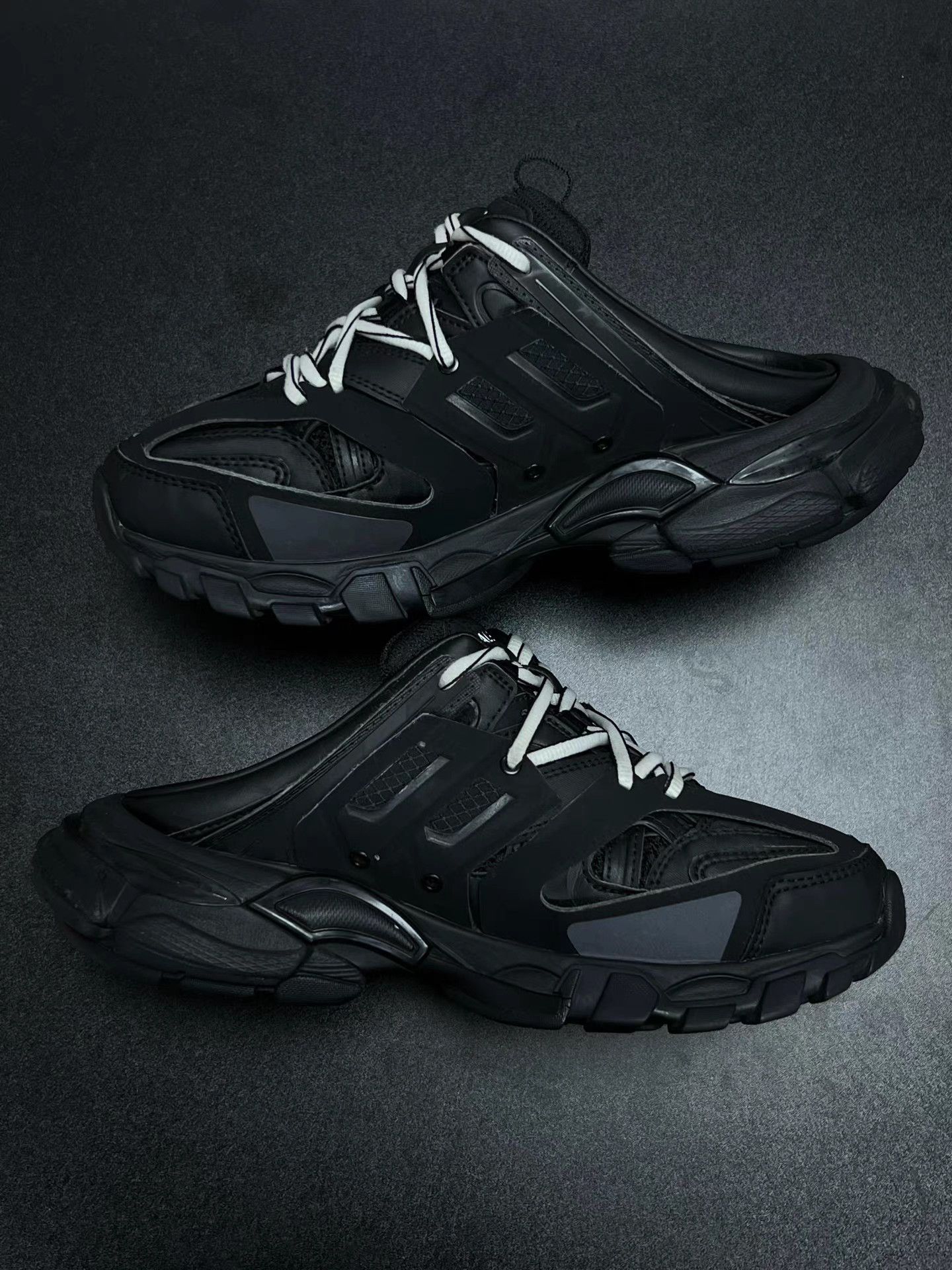 Balenciaga Balenciaga Track Slide Black K15 Size US 7 / IT 37 - 6 Thumbnail