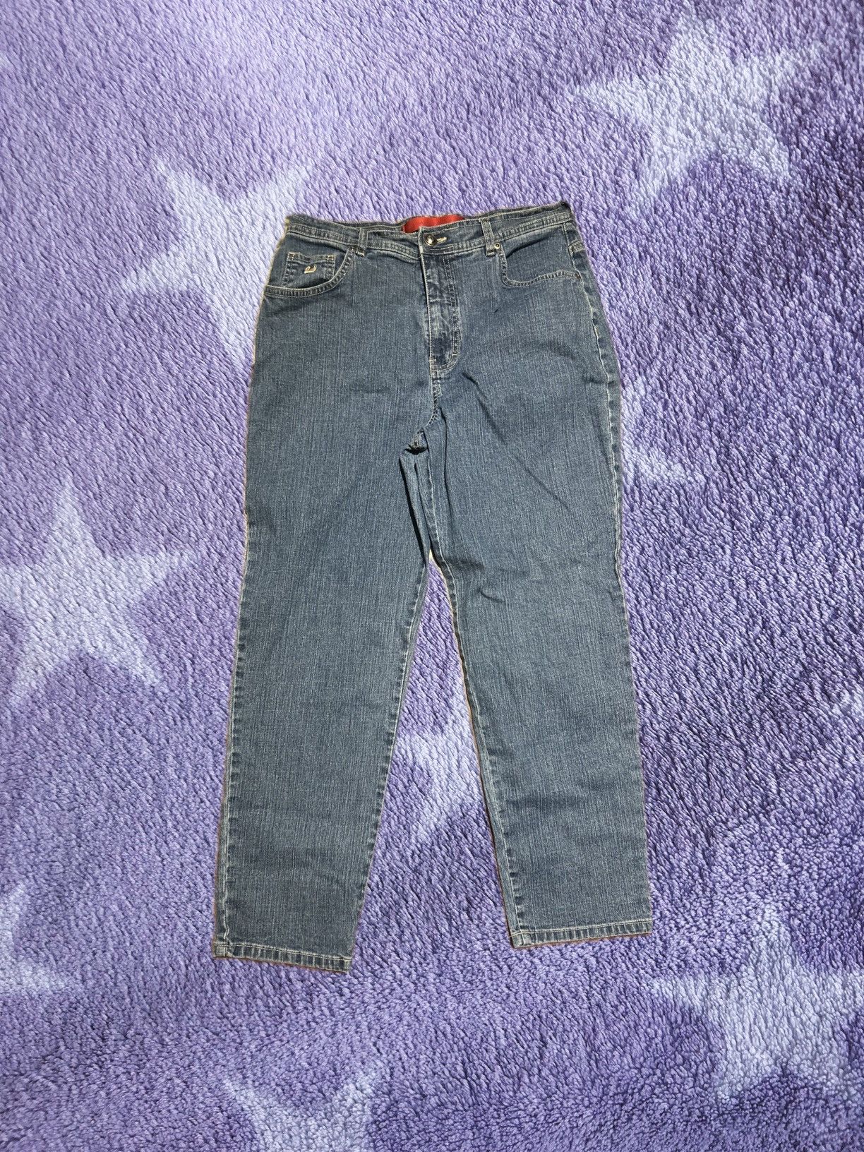 Gloria Vanderbilt × Vintage Navy Blue Baggy Jeans Size 34" / US 12 / IT 48 - 1 Thumbnail