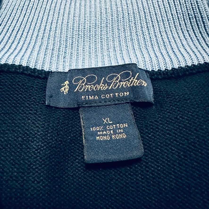 Brooks Brothers Brooks Brothers navy full zip sweater vest Size US XL / EU 56 / 4 - 4 Thumbnail