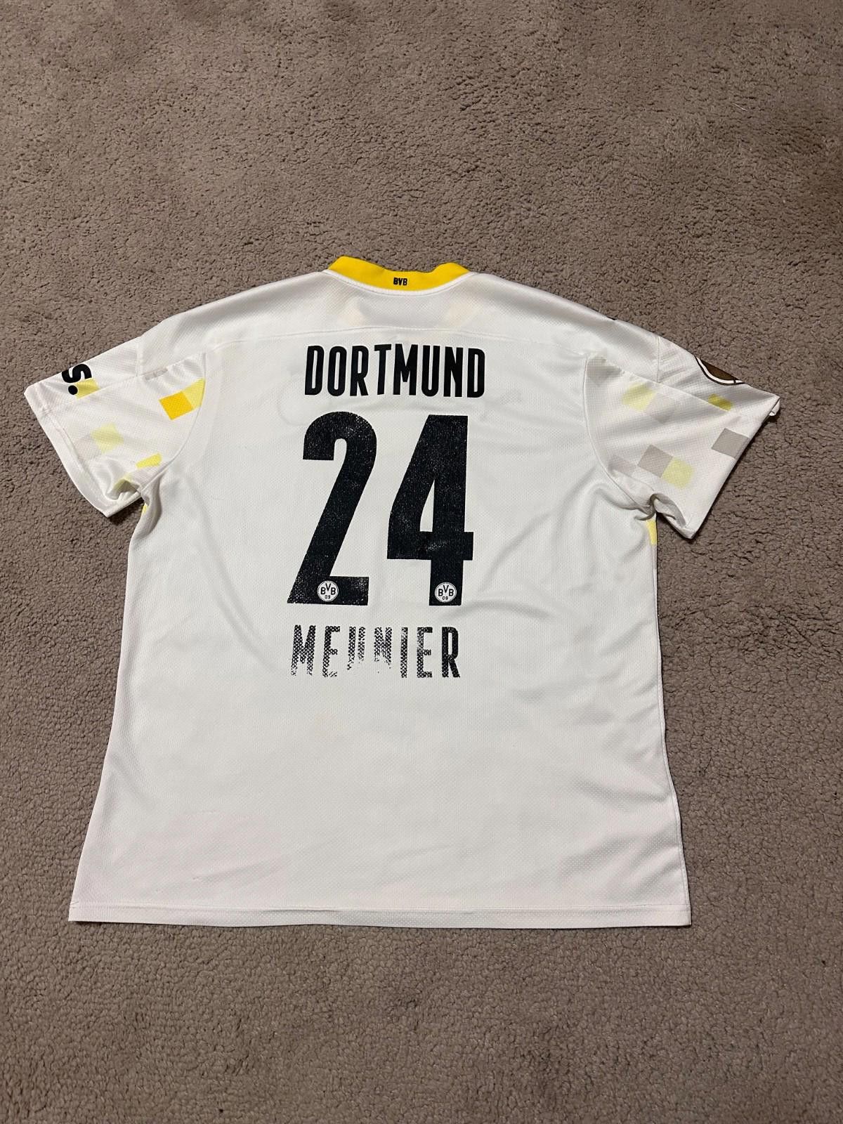 Puma BORUSSIA DORTMUND 2020 SHIRT SOCCER JERSEY PUMA #24 MEUNIER Size US XXL / EU 58 / 5 - 8 Thumbnail