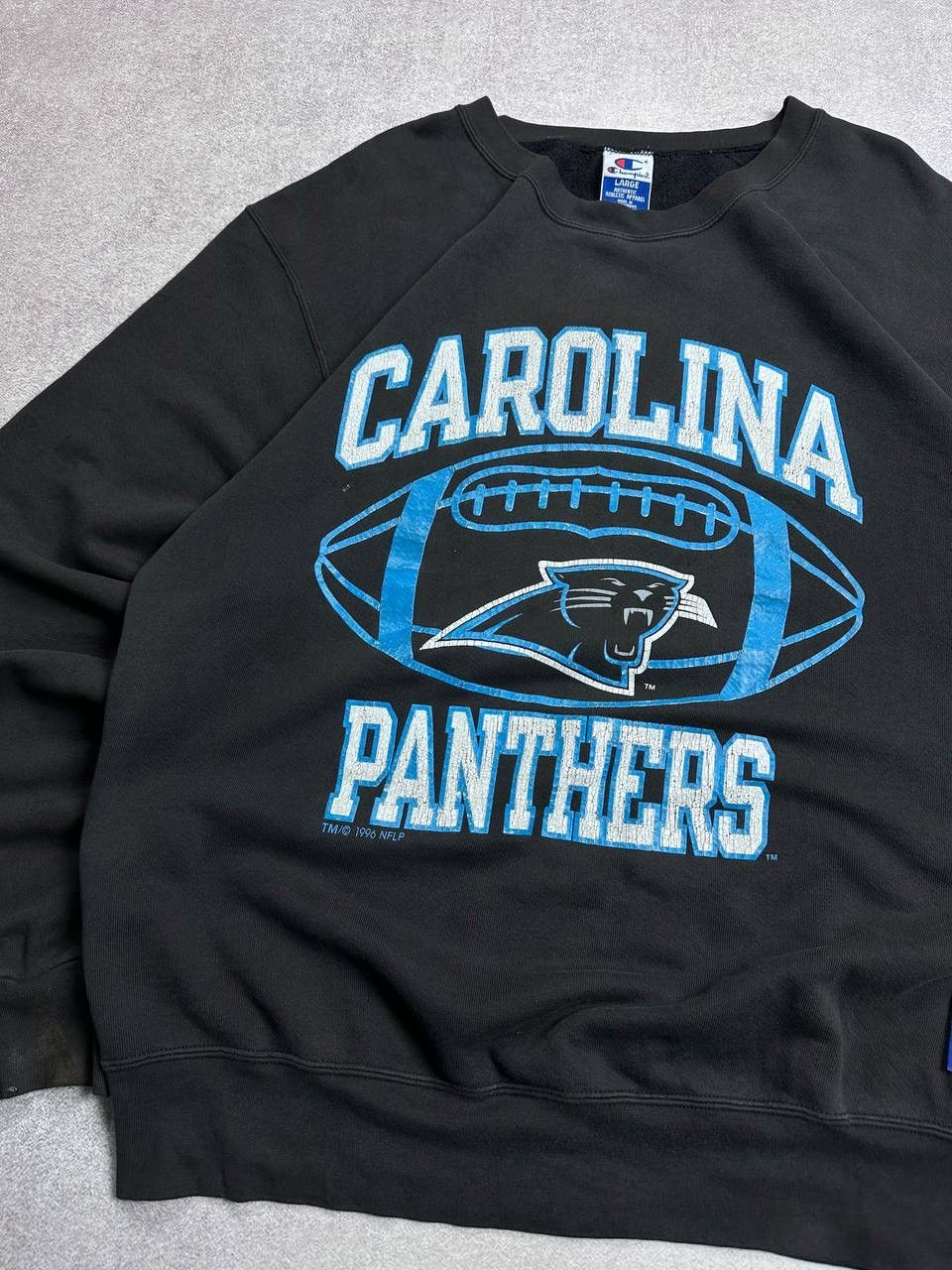 Champion Vintage 1996 Carolina Panters Boxy Sweatshirt Y2K L Size US L / EU 52-54 / 3 - 5 Thumbnail