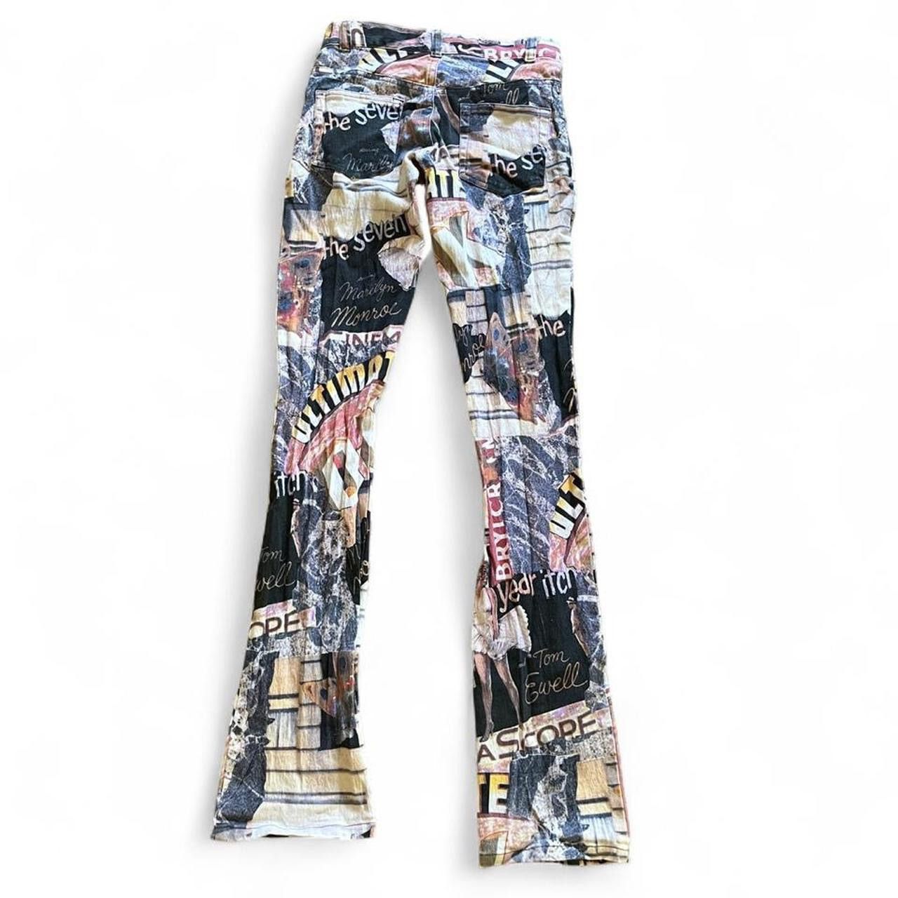 Nicole Miller VINTAGE • NICOLE MILLER MARILYN LOW RISE SKINNY FLARE JEANS Size 25" / US 0 / IT 36 - 2 Thumbnail