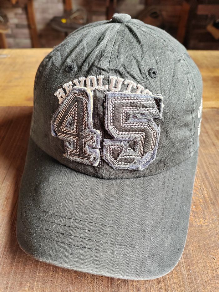 Japanese Brand Vintage Revolution 45 Distressed Style Cap Hat Size ONE SIZE - 1 Thumbnail
