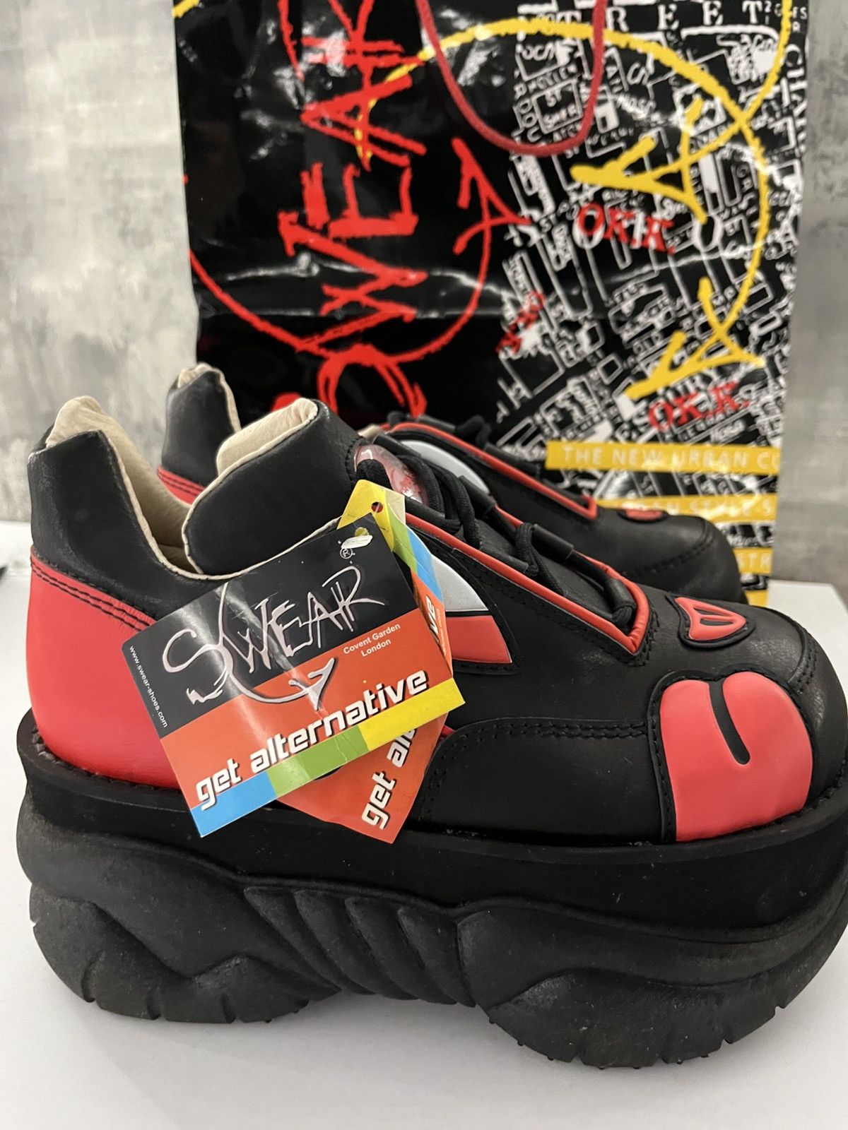 SWEAR London Swear alternative tribe mad dogs black Size US 9 / EU 42 - 4 Thumbnail