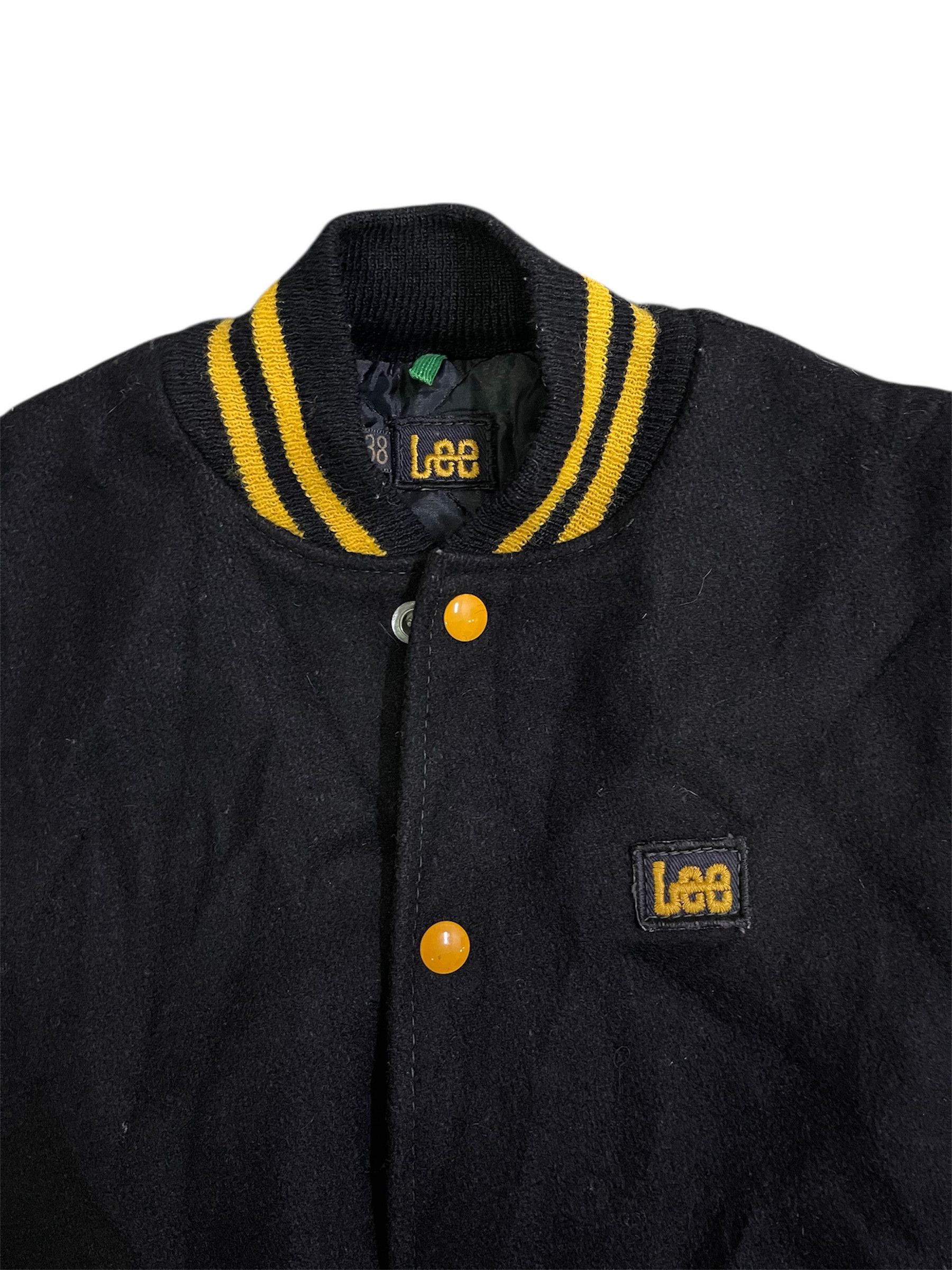 Lee True Vintage 70s Lee Varsity Delong Black/Yellow Jacket Size US M / EU 48-50 / 2 - 7 Thumbnail