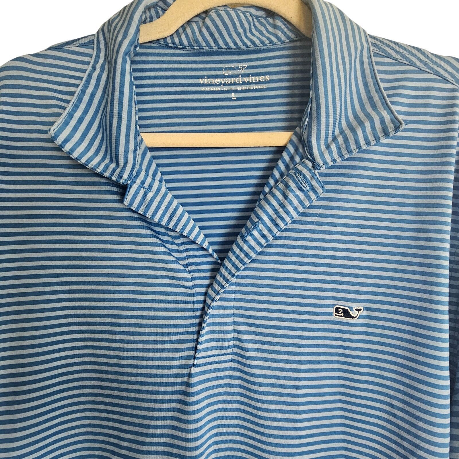 Vineyard Vines Vineyard Vines Mens Polo Shirt Striped Golf Stretch Athletic Size US L / EU 52-54 / 3 - 2 Thumbnail