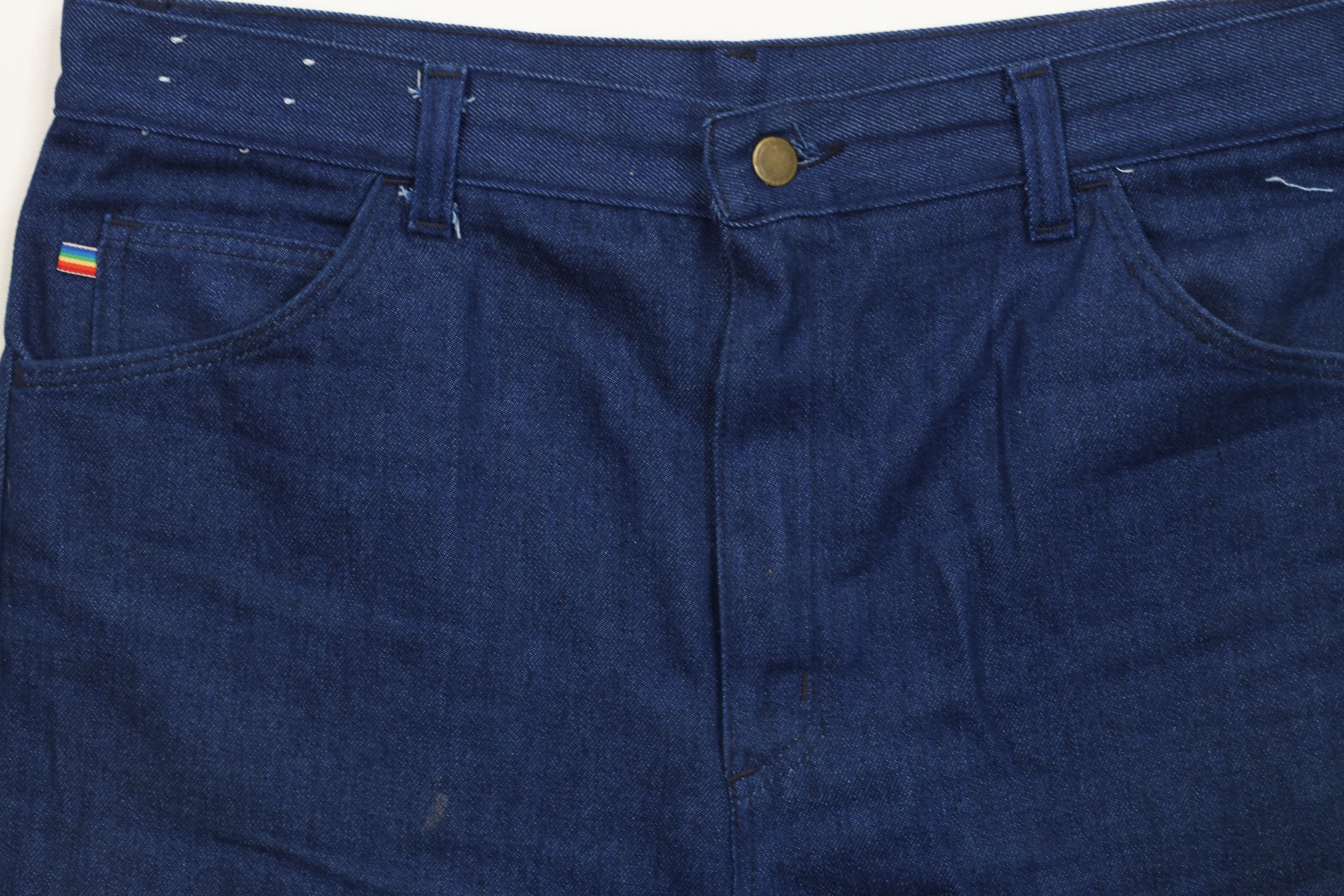 Vintage Vintage 70s Streetwear Above Knee Denim Shorts Blue USA Size US 36 / EU 52 - 3 Thumbnail