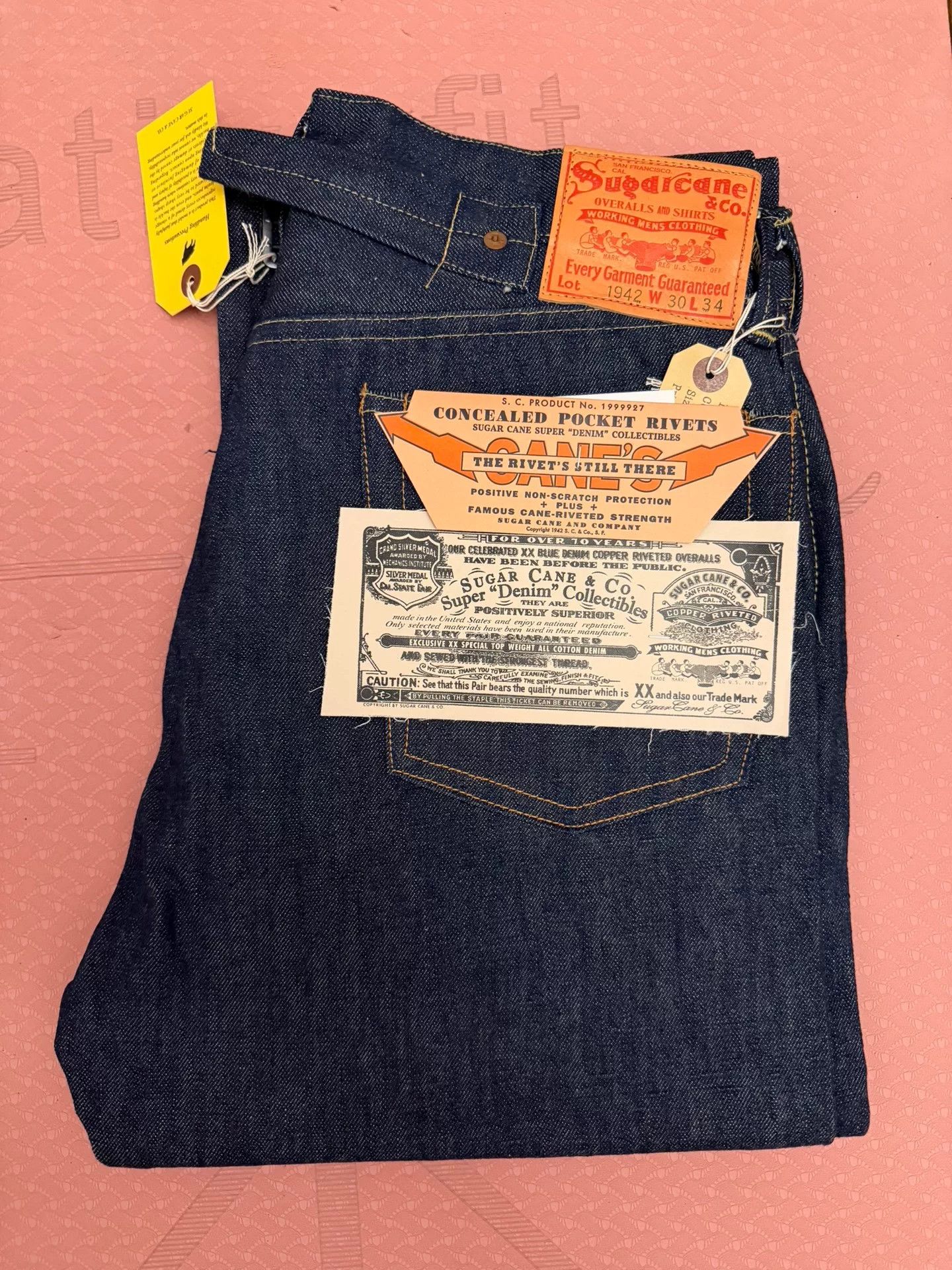 Sugar Cane Sugar Cane Super Denim Collectibles SC49005 Size US 30 / EU 46 - 1 Preview