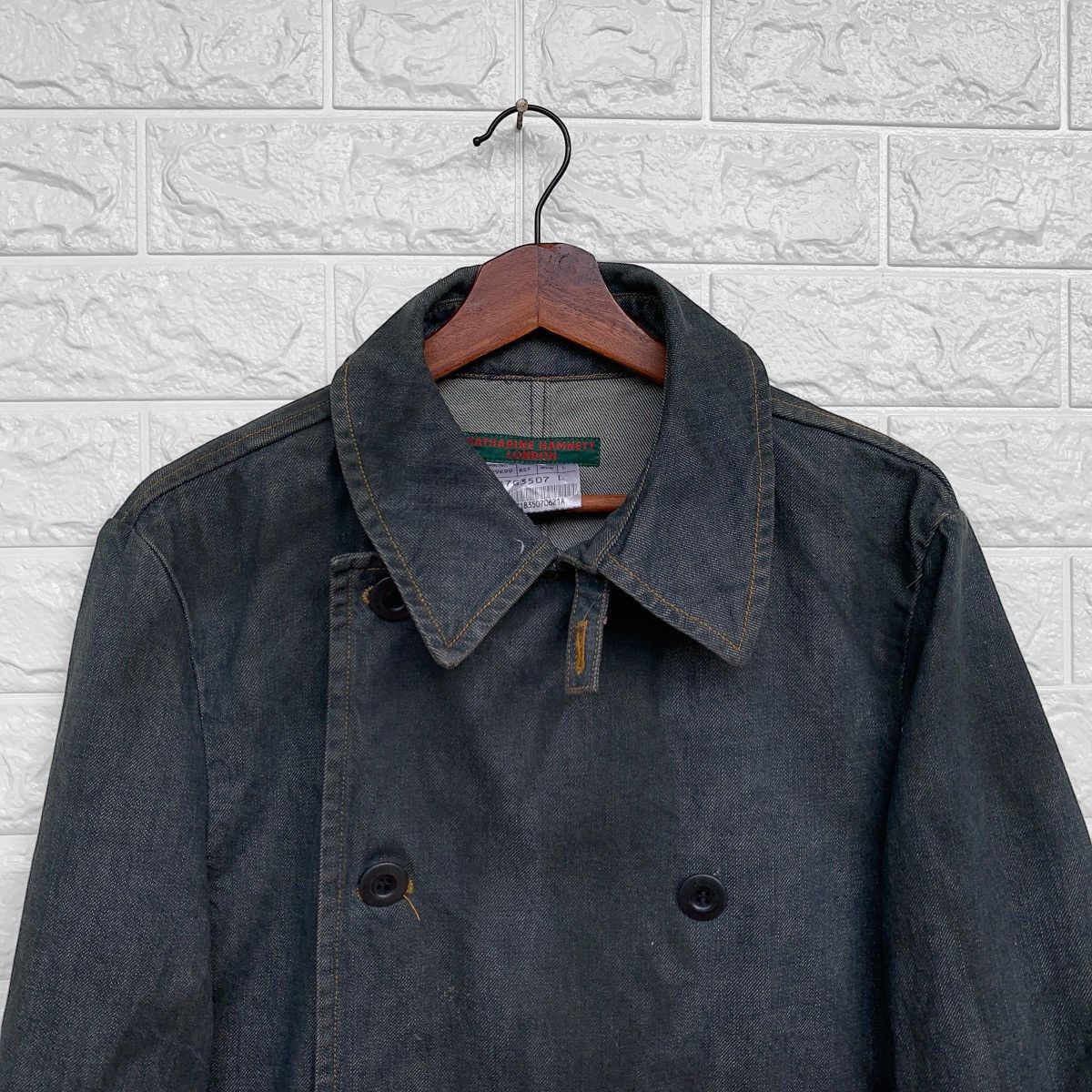 Vintage VINTAGE HAMNETT DENIM ACIDWASH JACKET DOUBLE BREASTED Size US S / EU 44-46 / 1 - 6 Thumbnail