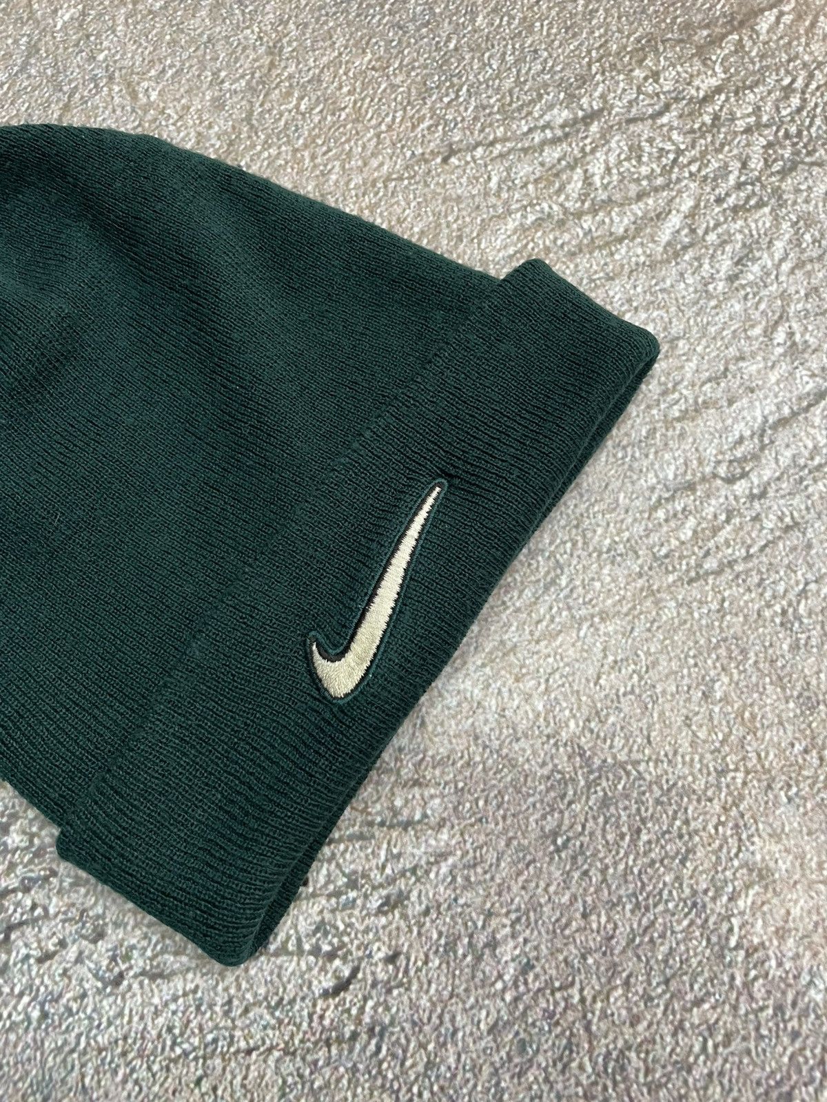 Nike Vintage Nike Center Swoosh Beanie Hat Size ONE SIZE - 3 Thumbnail