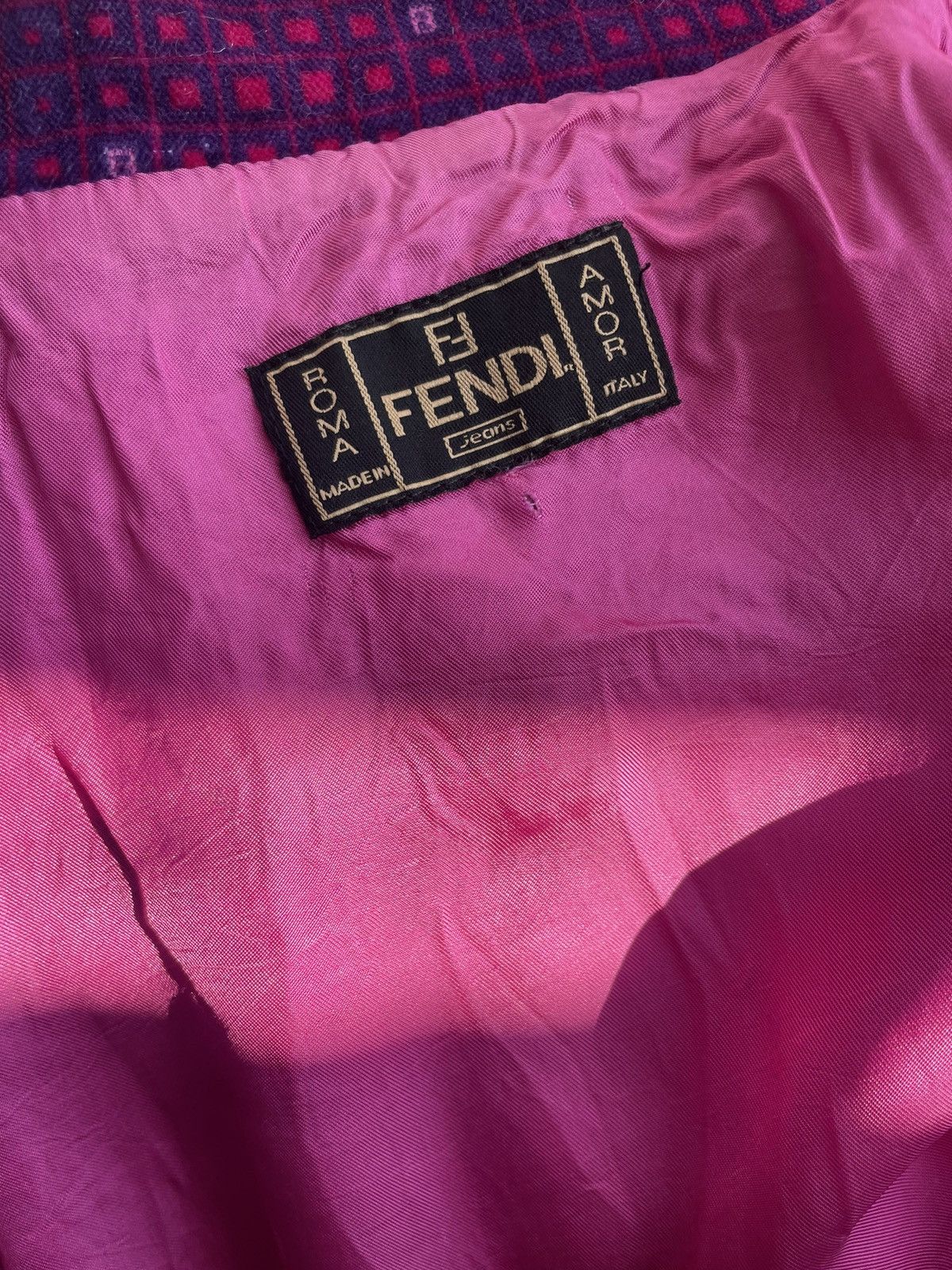 Fendi Vintage fendi monogram jacket Size S / US 4 / IT 40 - 23 Thumbnail