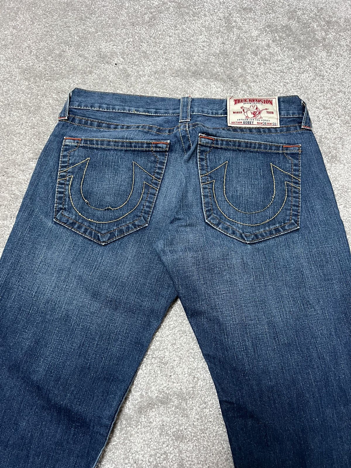 True Religion Vintage True Religion Baggy Fit Wide Leg Flared Jeans 34x33 Size US 34 / EU 50 - 1 Thumbnail