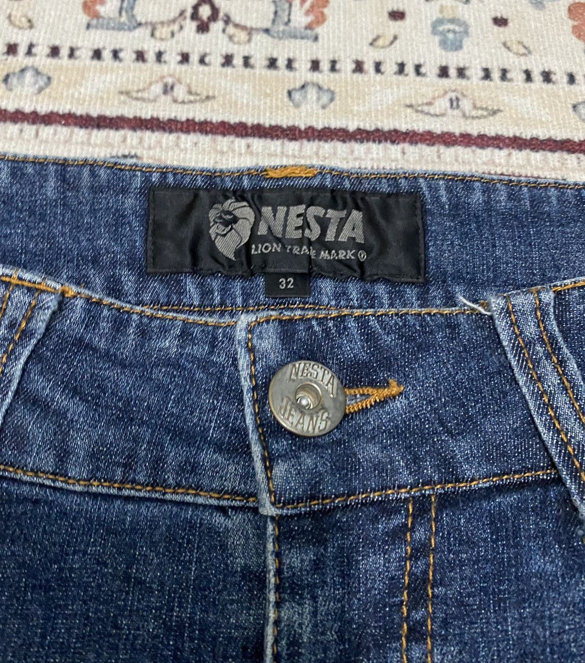 Japanese Brand Nesta painted distressed jeans Size US 32 / EU 48 - 8 Thumbnail