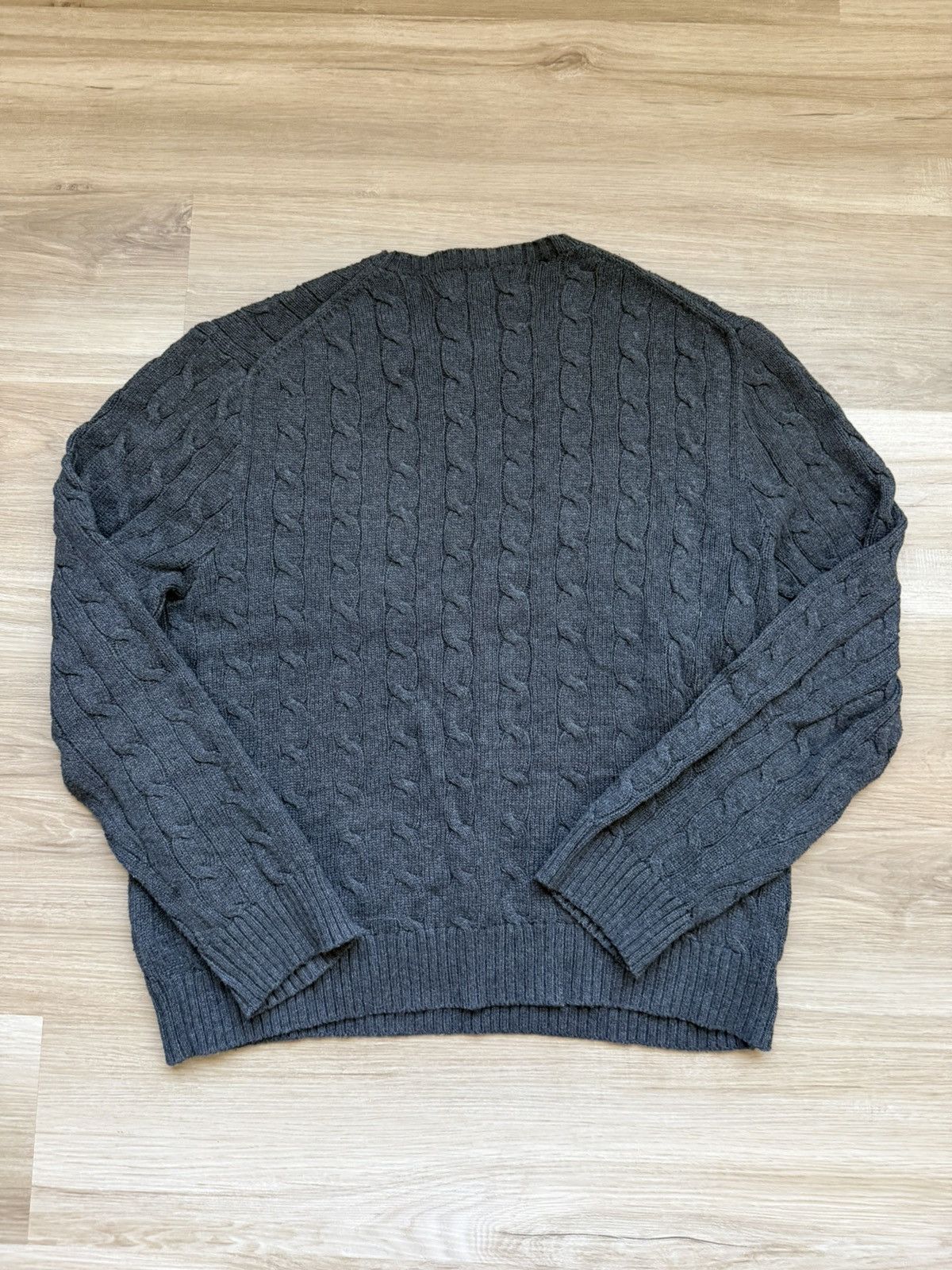 Polo Ralph Lauren Polo Ralph Lauren Cable Knit sweater Size US XL / EU 56 / 4 - 4 Thumbnail