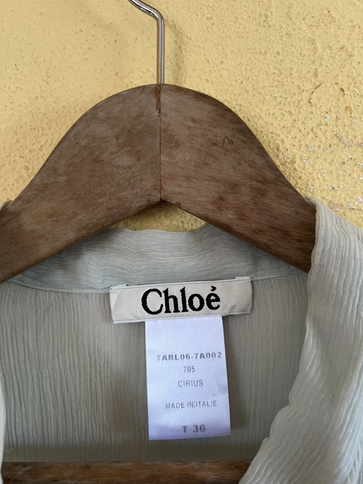 CHLOE BOW TIE NECK SHIRT BLOUSE LONH SLEEVE