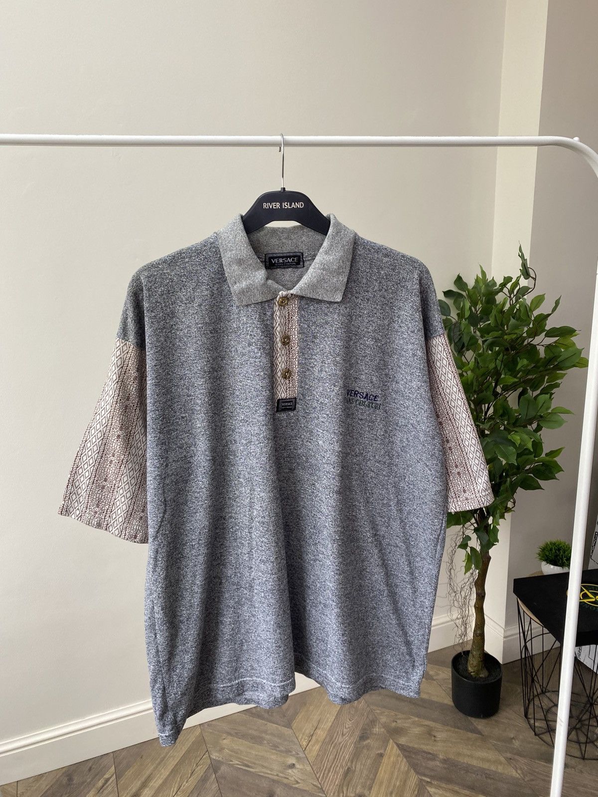 Versace × Vintage Vintage Versace Jeans Couture Old money style polo t- shirt Size US XL / EU 56 / 4 - 5 Thumbnail