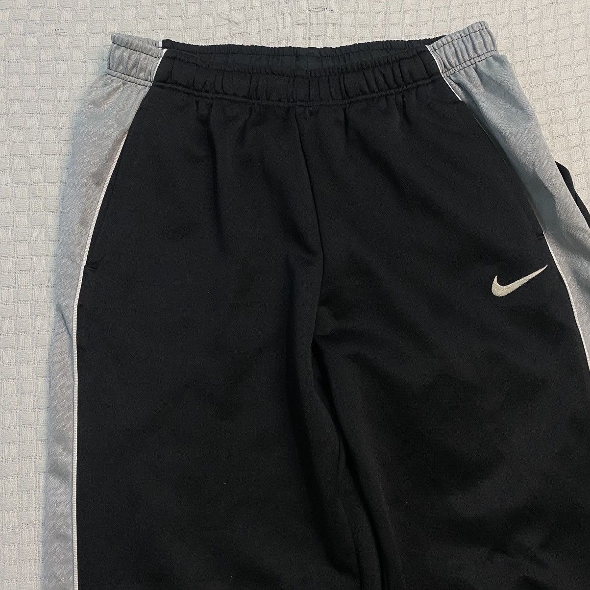 Carhartt Wip × Nike 💥 VINTAGE NIKE 90S BAGGY WIDE LEG SWOOSH TRACK PANTS Y2K Size US 28 / EU 44 - 4 Thumbnail