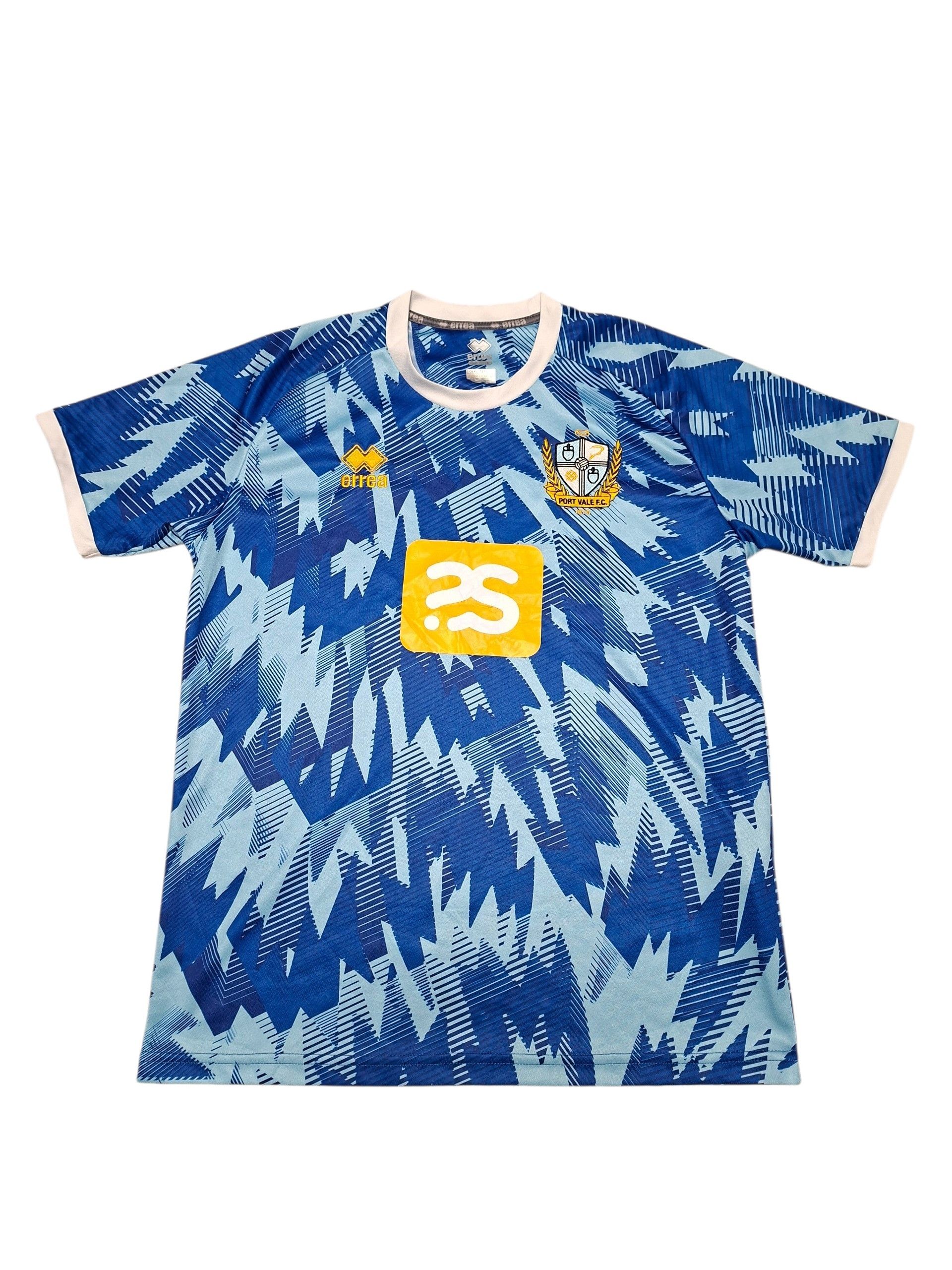 Errea PORT VALE ERREA VINTAGE 2022/2023 AWAY SOCCER JERSEY Size US L / EU 52-54 / 3 - 1 Thumbnail