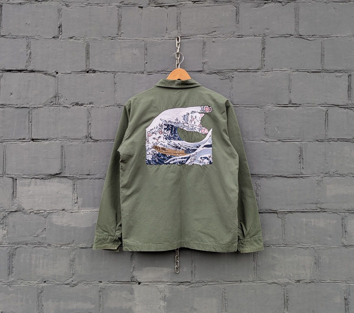 RIPNDIP RIPNDIP The Great Wave of Nerm Ripstop Jacket Military Size US S / EU 44-46 / 1 - 1 Thumbnail