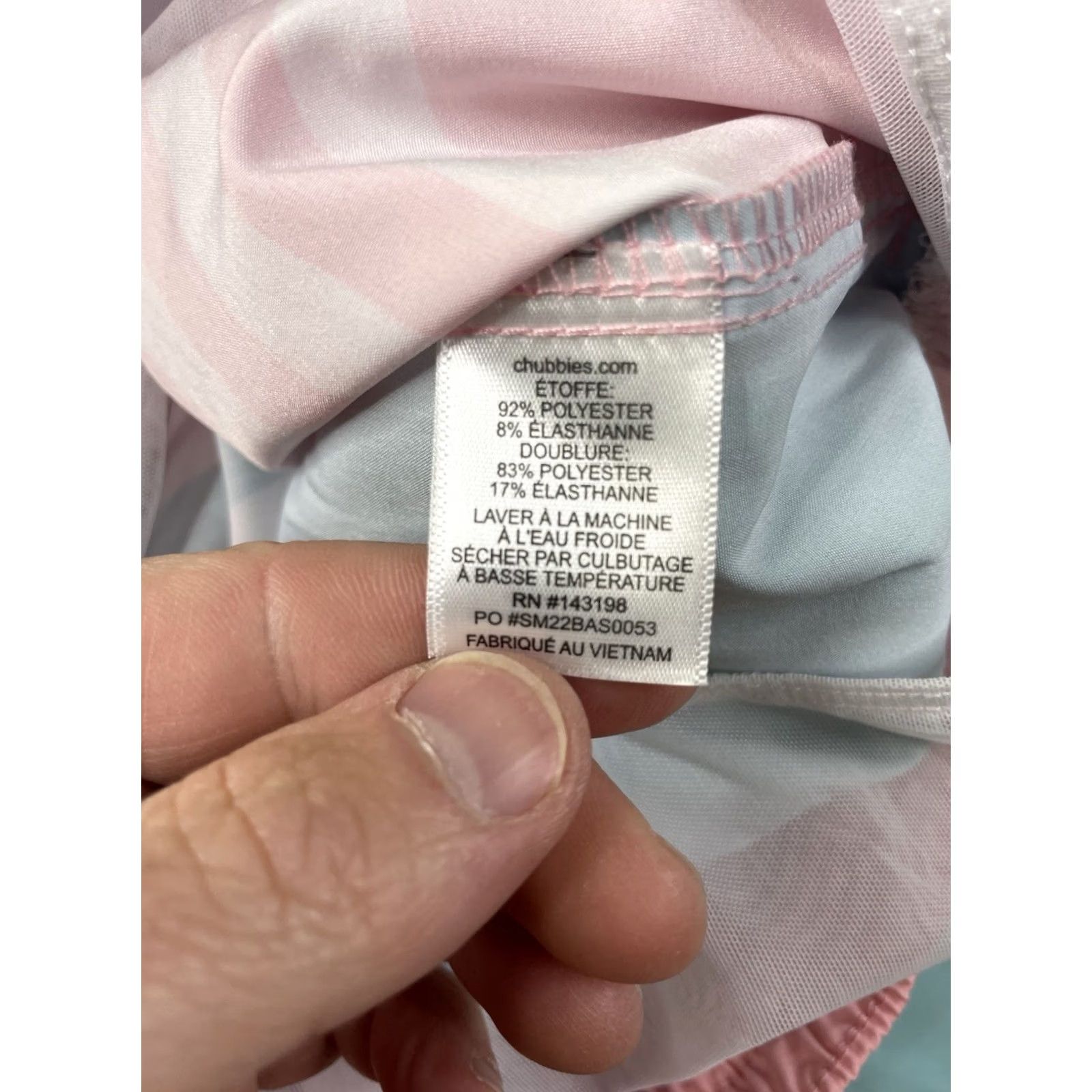 Chubbies Chubbies Men’s Trunks L Colorblock Stripes Lined 7” Inseam Size US 33 - 4 Thumbnail