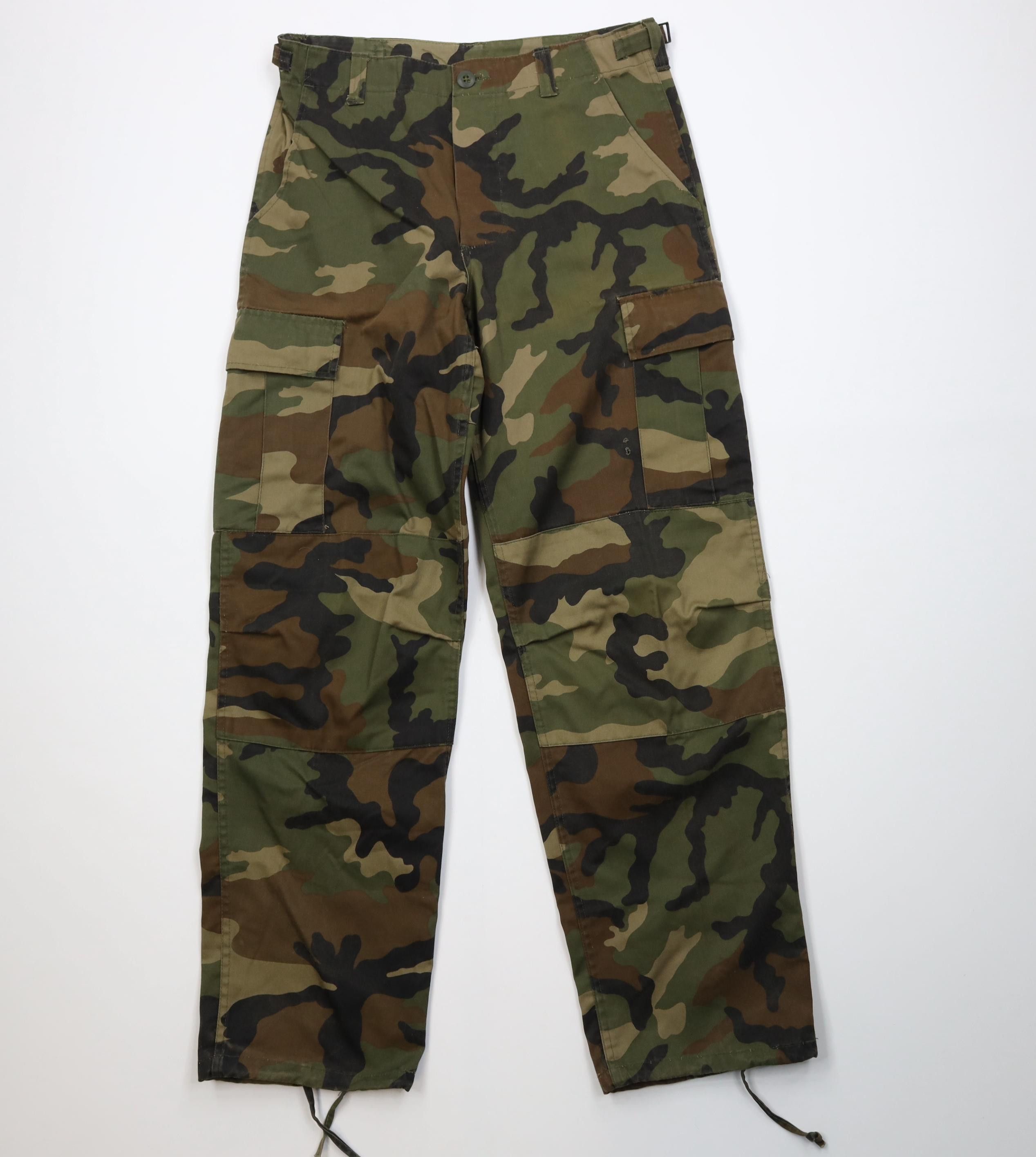 Vintage Vintage 90s Streetwear Double Knee Camouflage Cargo Pants Size US 32 / EU 48 - 1 Thumbnail