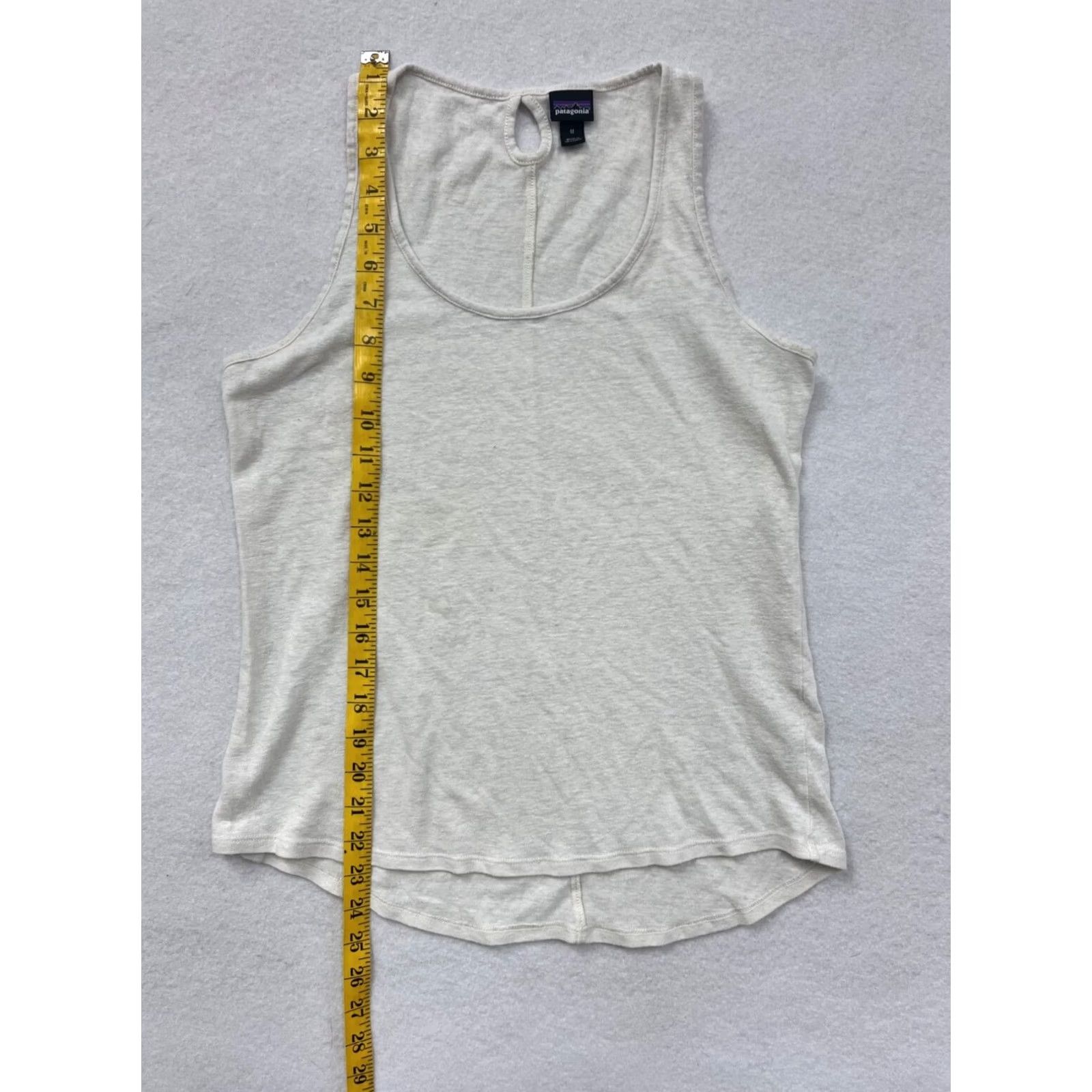 Patagonia VINTAGE Women's Patagonia Mount Airy Scoop TankTop Tank Womens Medium White Jersey 6006 Size M / US 6-8 / IT 42-44 - 6 Thumbnail