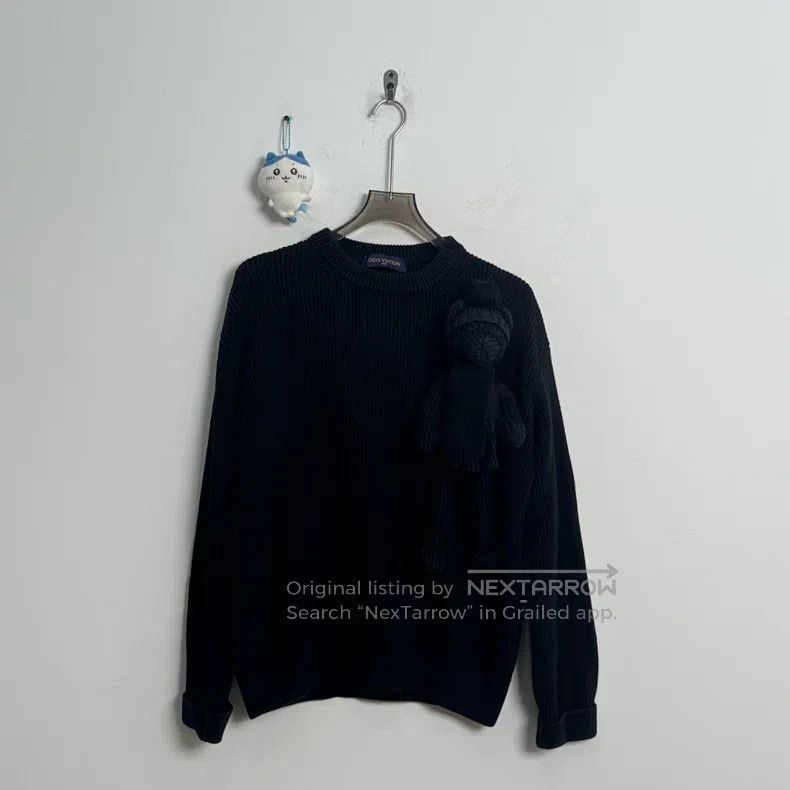 Louis Vuitton Louis Vuitton Classic Black Doll Knit sweater Size US M / EU 48-50 / 2 - 1 Thumbnail