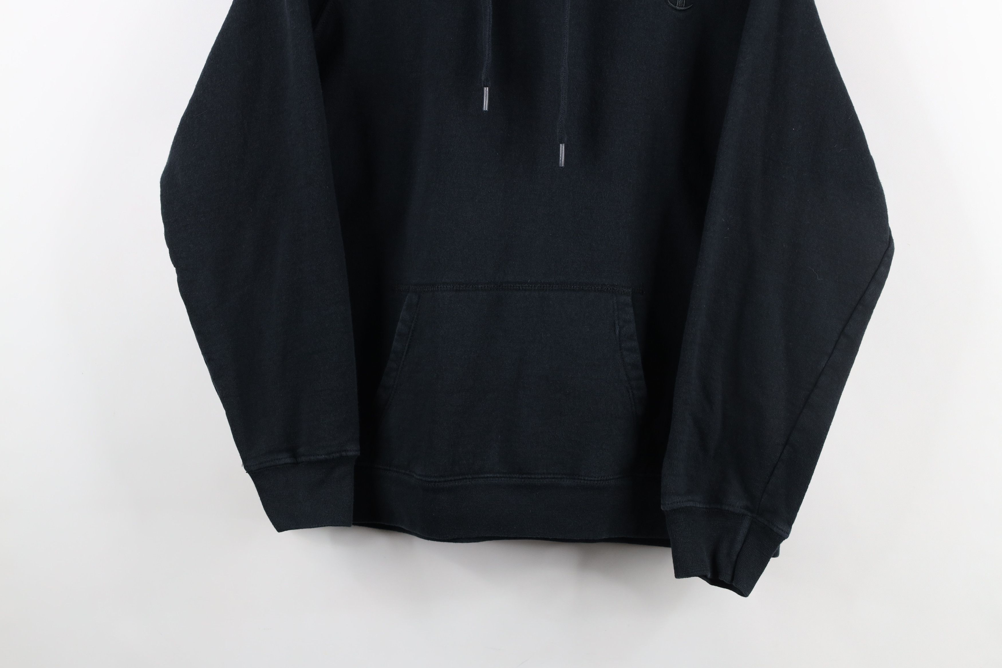 Champion × Vintage Vintage Champion Faded Classic Logo Hoodie Sweatshirt Black Size L / US 10 / IT 46 - 3 Thumbnail