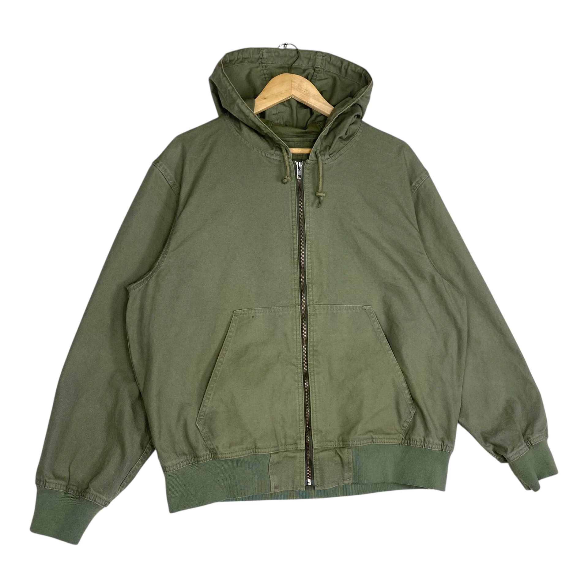 Japanese Brand 💥GU JAPAN CANVAS HOODED JACKET Size US L / EU 52-54 / 3 - 3 Thumbnail